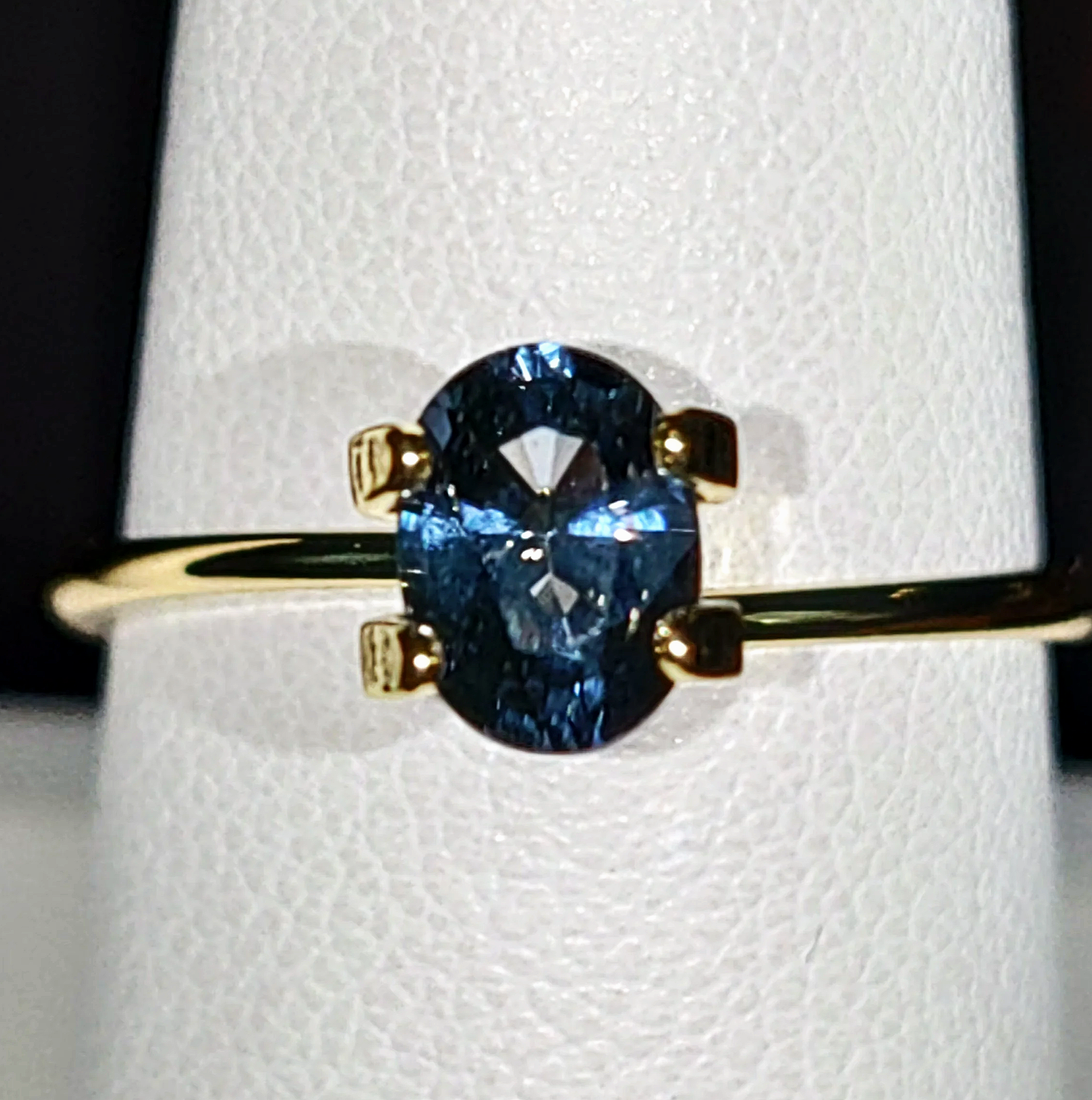Genuine Cobalt Blue Spinel .90ct from TheCoveAtFoxHollow.com