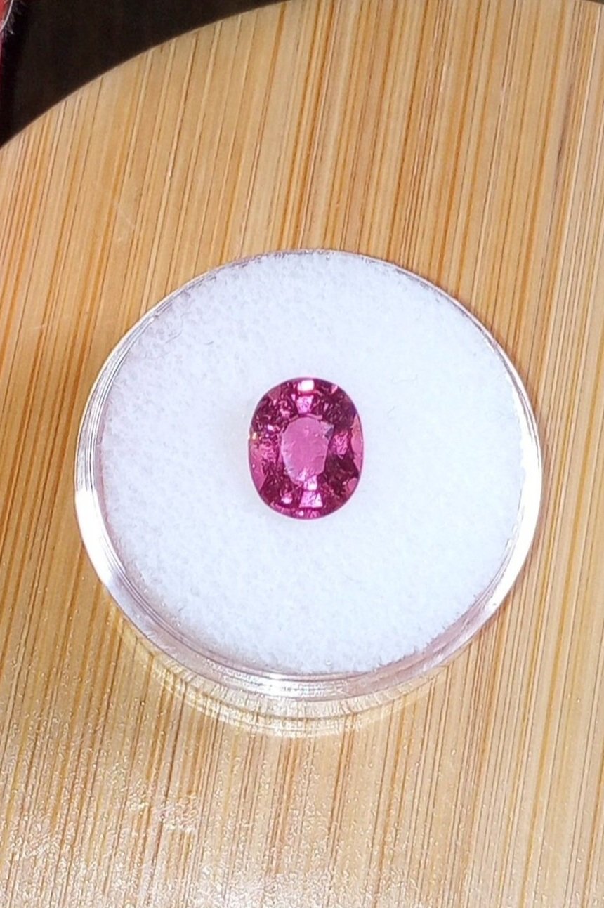Genuine Hot Pink Congolese Tourmaline 1.90ct from thecoveatfoxhollow.com
