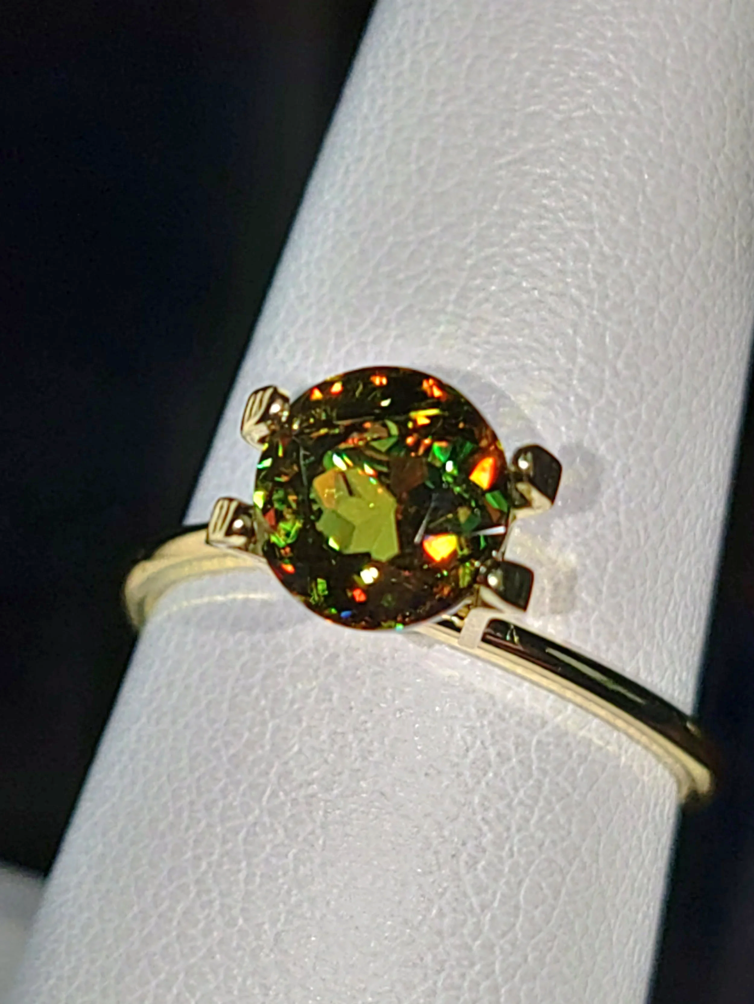 Genuine Color Change Sphene 2ct from TheCoveAtFoxHollow.com