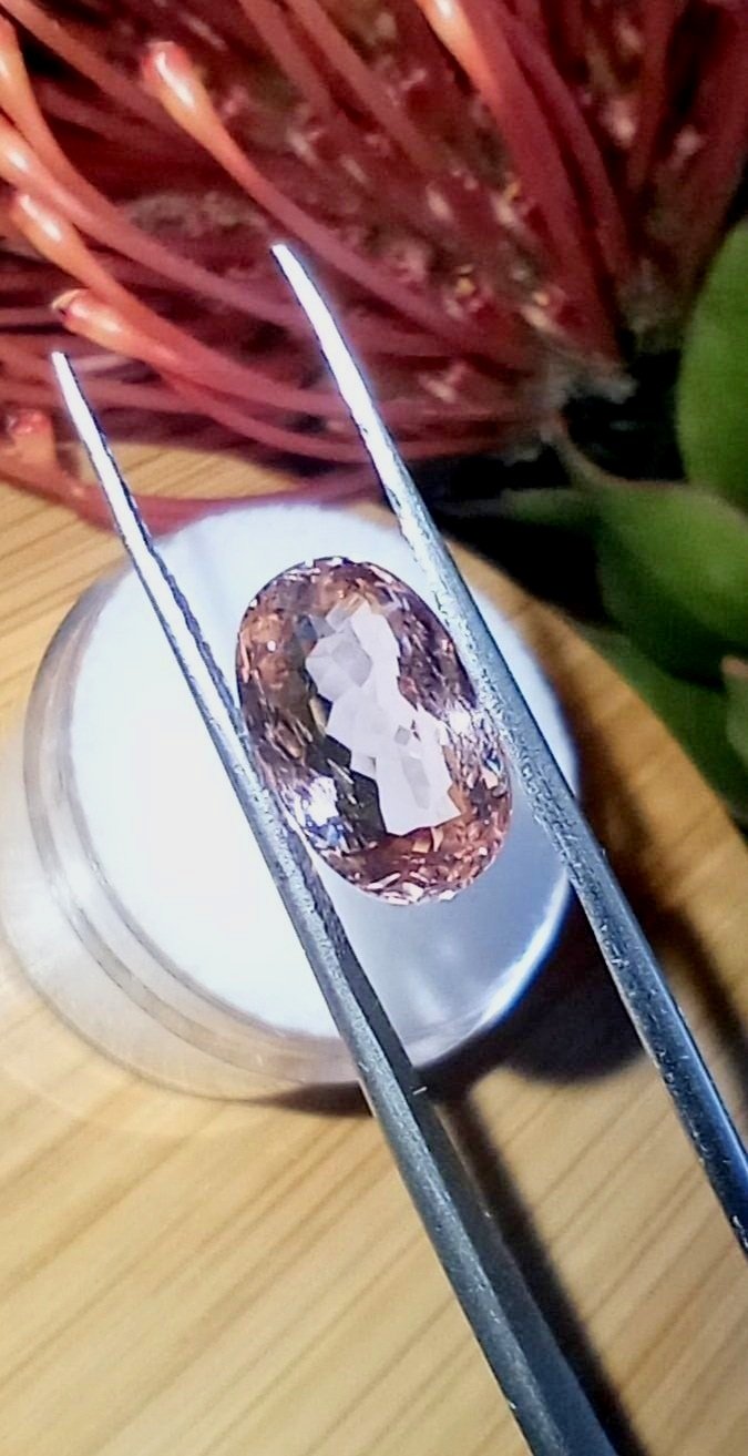 Genuine Orange Pink Padparadscha Tourmaline 3ct from thecoveatfoxhollow.com