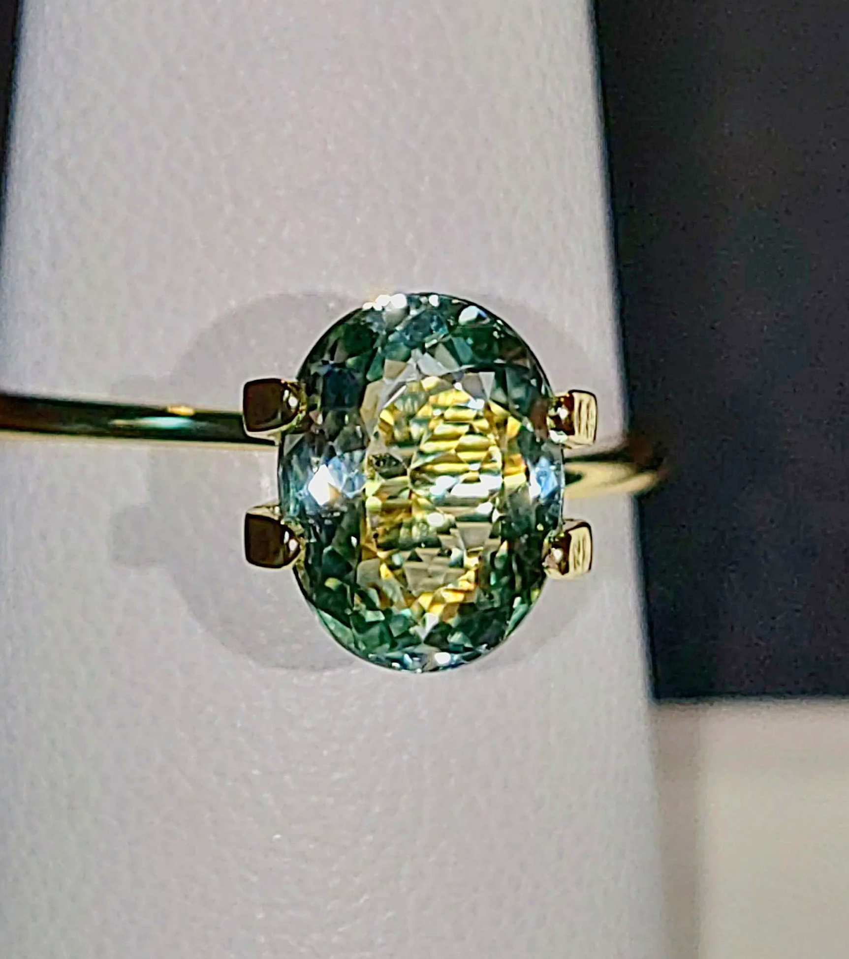 Genuine Neon Seafoam Titanium Tourmaline 1.75ct TheCoveAtFoxHollow.com