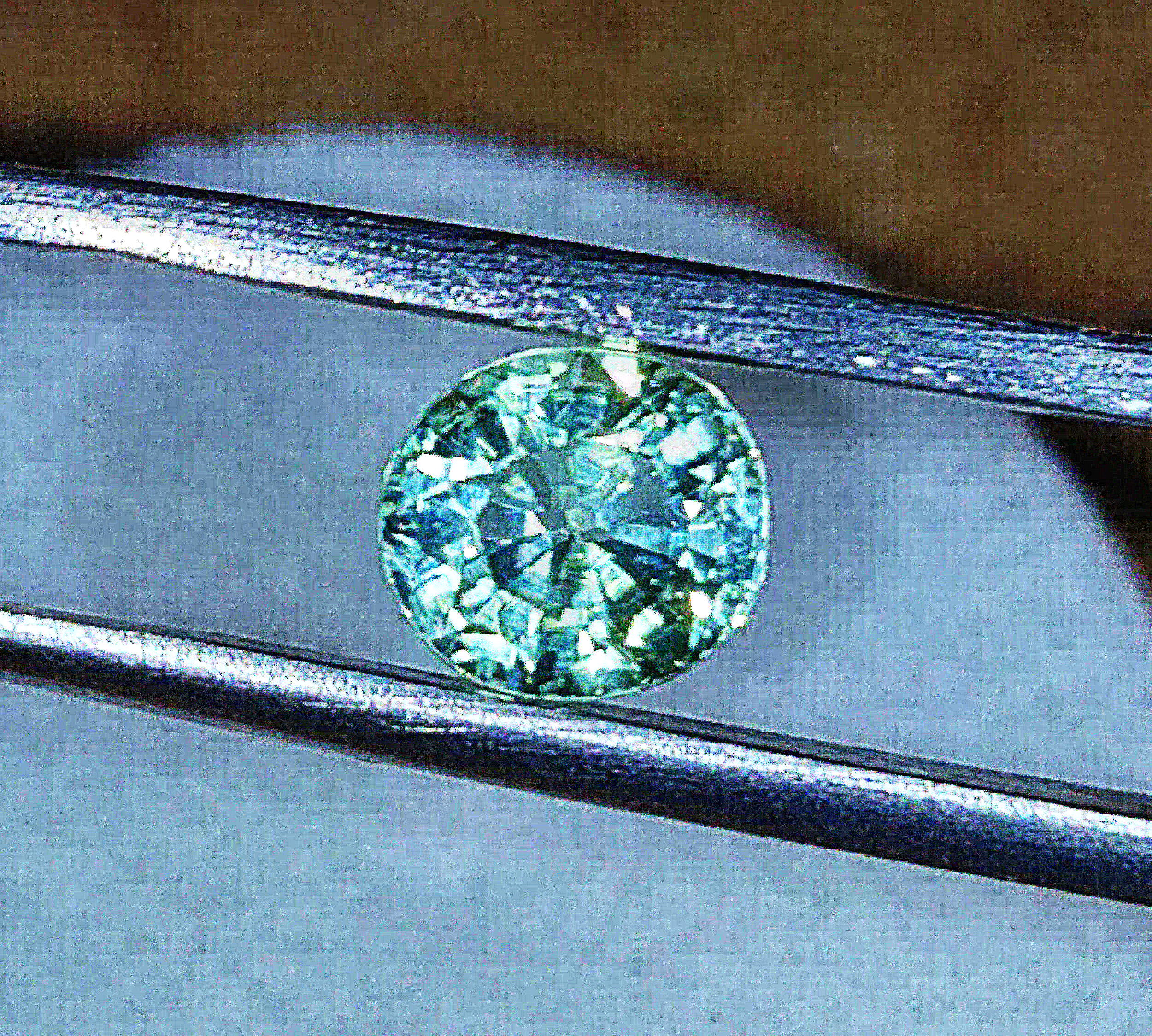 Genuine Neon Green Blue Titanium Tourmaline .96ct from TheCoveAtFoxHollow.com