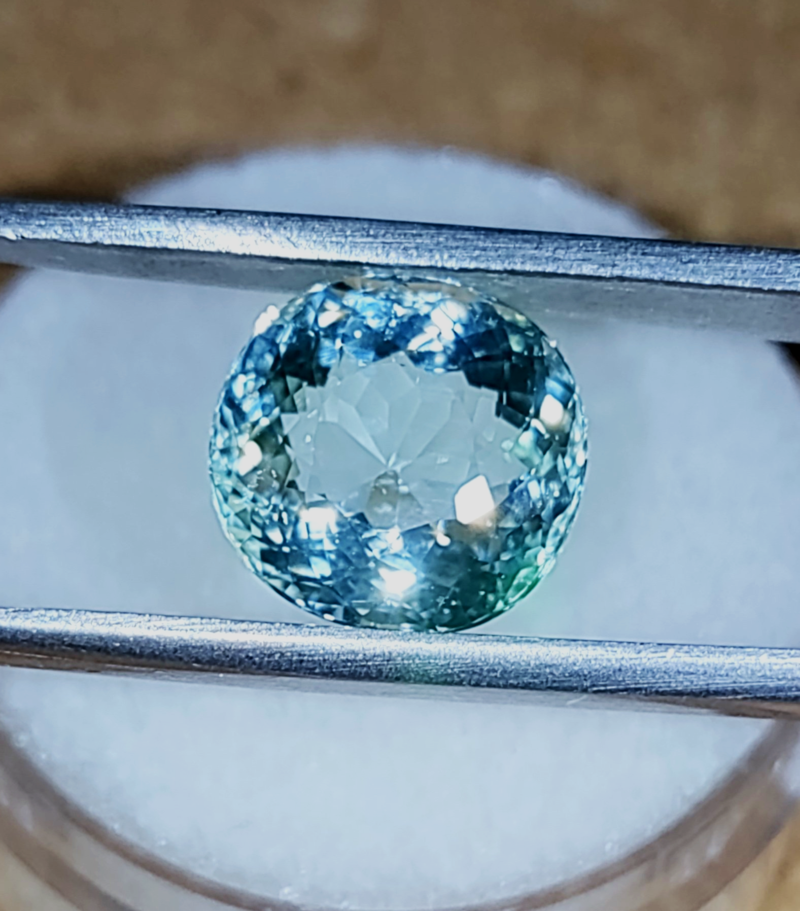 GIA Certified Neon Seafoam Titanium Tourmaline 3.81ct