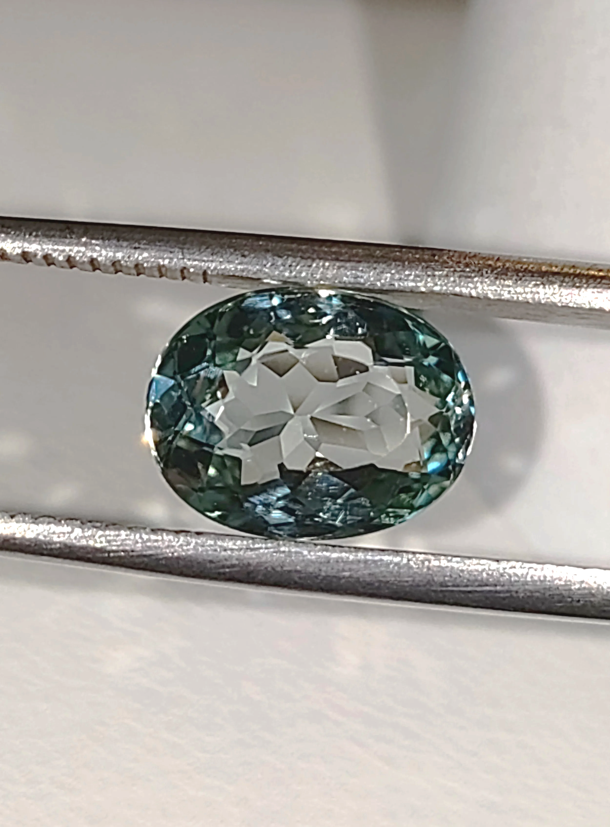 Genuine Neon Seafoam Titanium Tourmaline 1.75ct TheCoveAtFoxHollow.com
