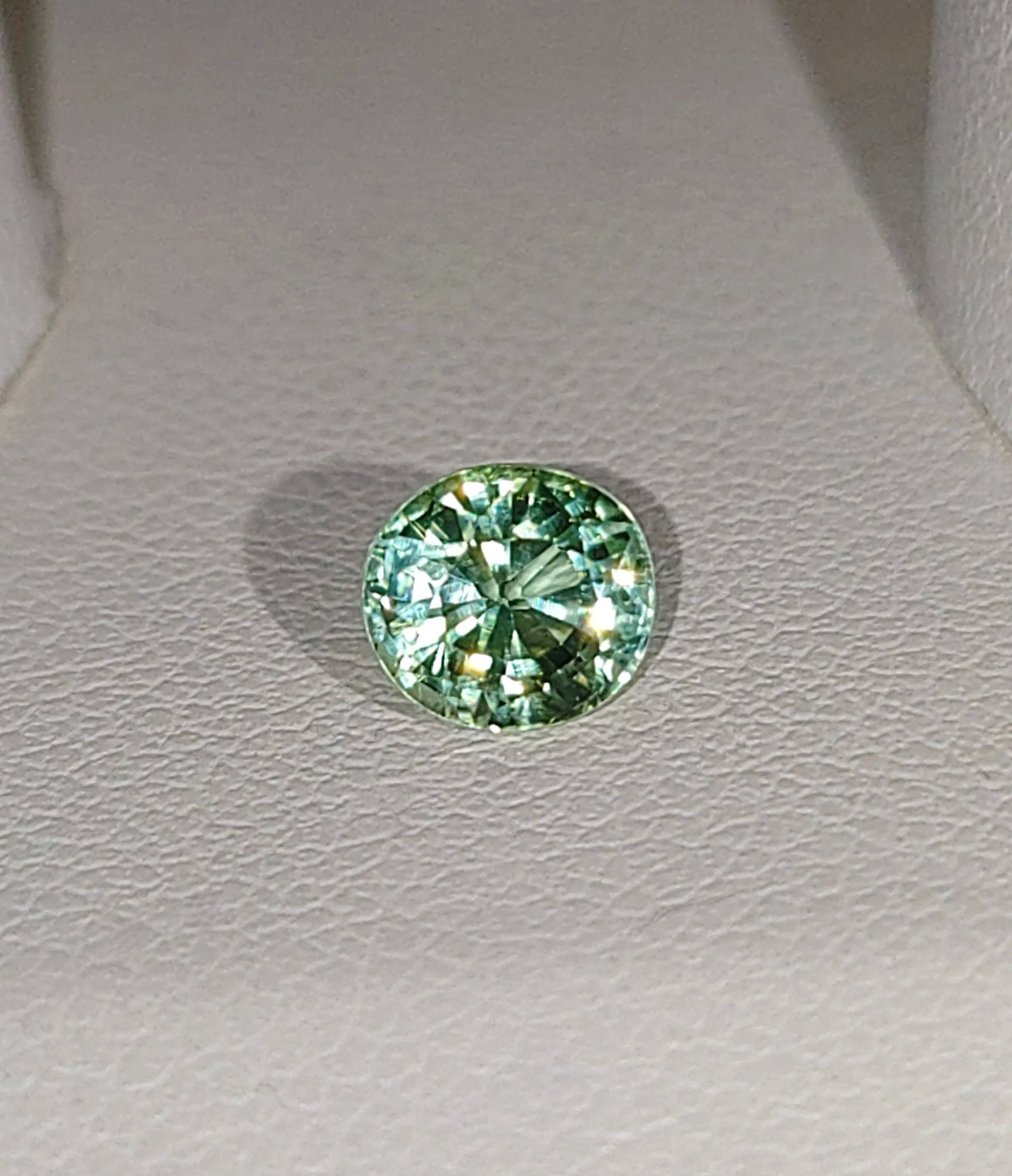 Genuine Neon Green Blue Titanium Tourmaline .96ct from TheCoveAtFoxHollow.com