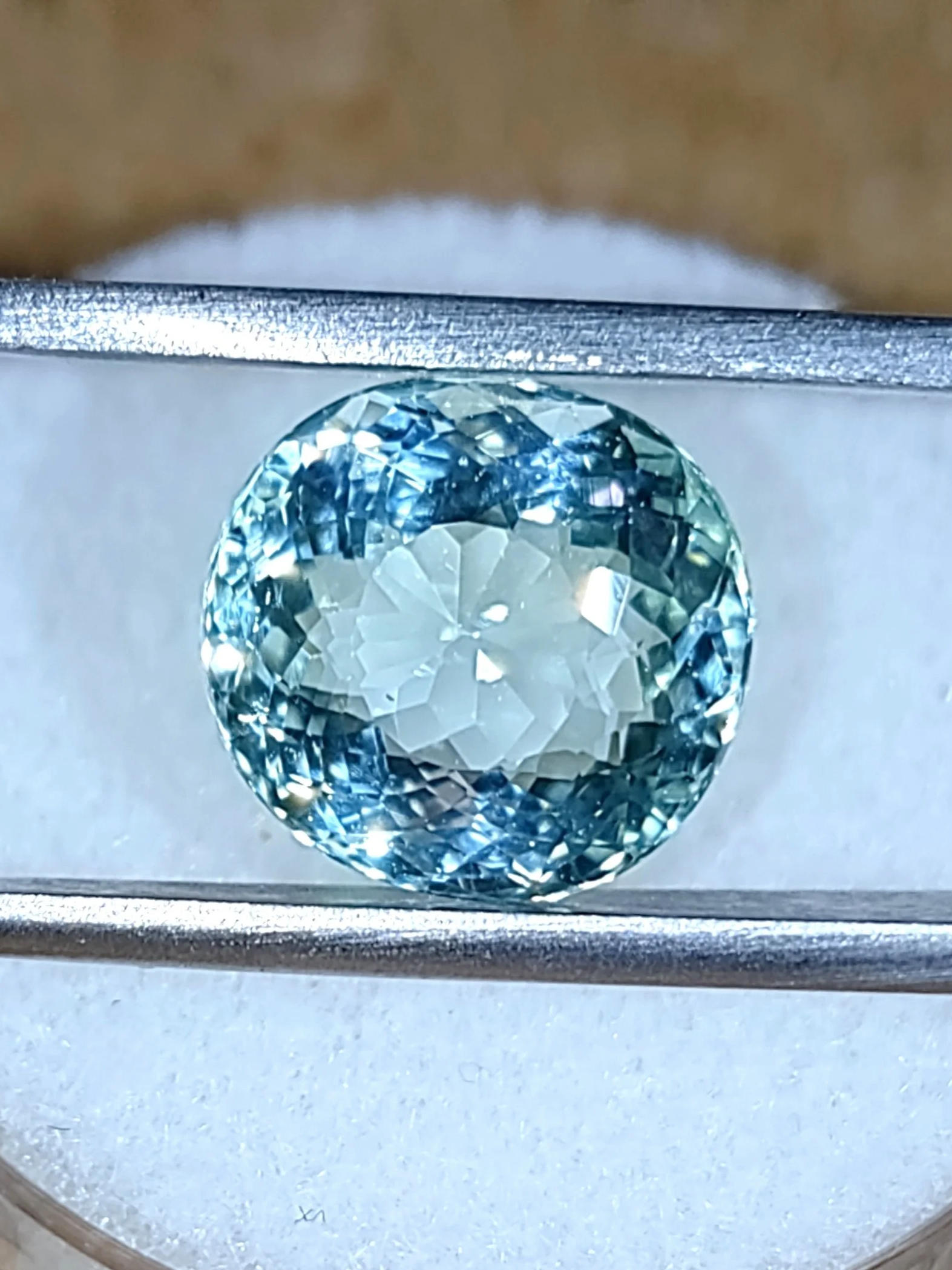 GIA Certified Genuine Neon Seafoam Titanium Tourmaline 3.81ct from TheCoveAtFoxHollow.com