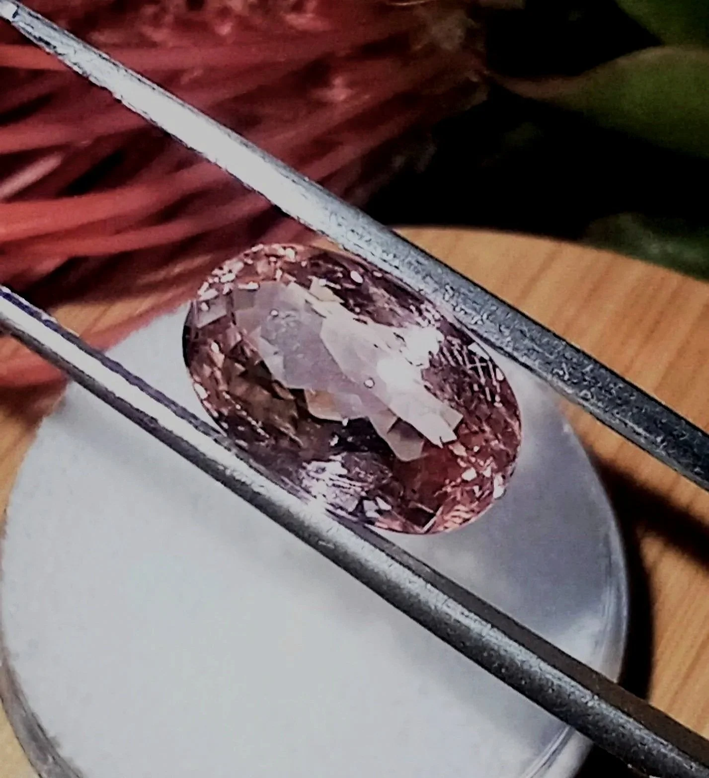 Genuine Neon Orange Pink Titanium Tourmaline 3ct TheCoveAtFoxHollow.com