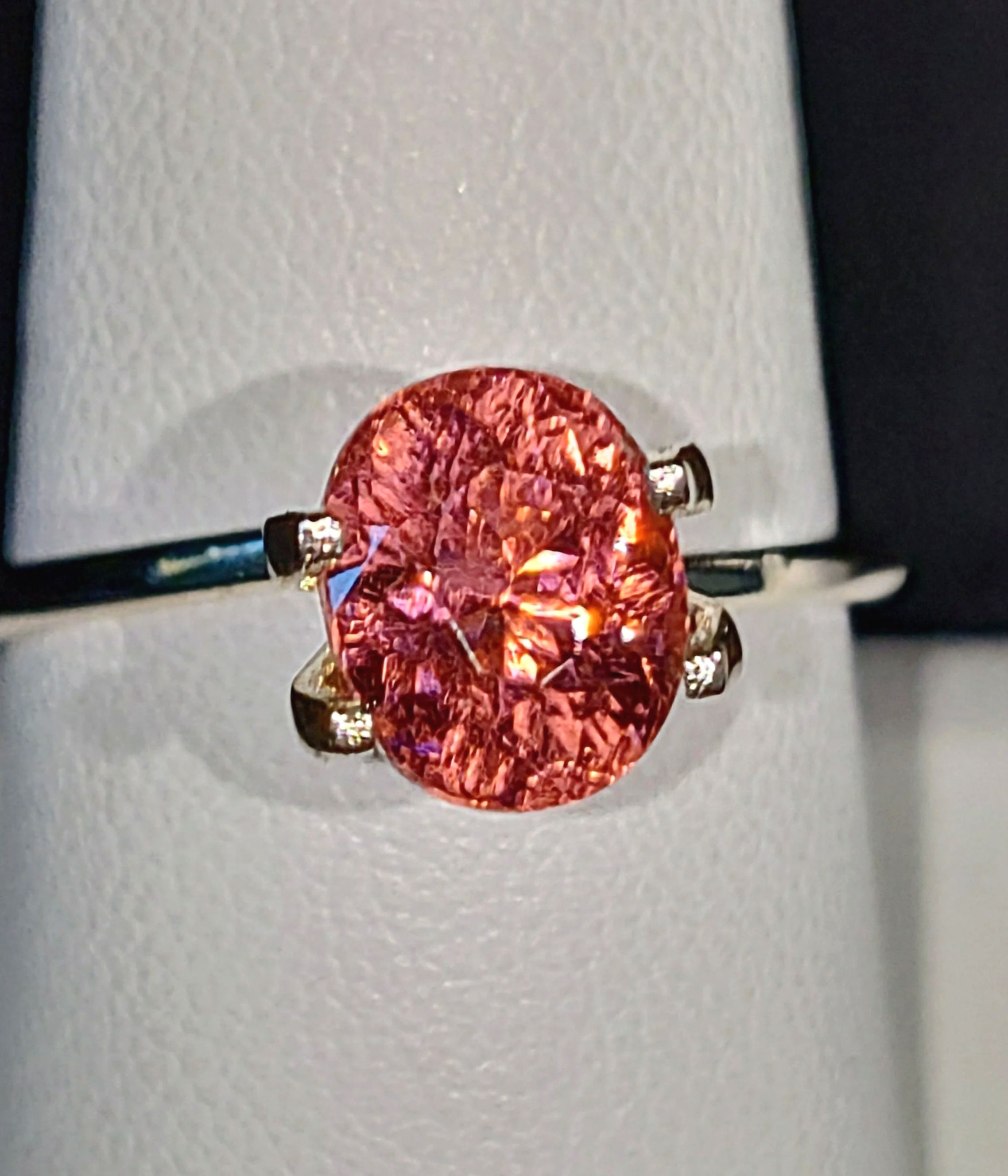 Neon Pink Orange Purple Titanium Tourmaline 3.26ct