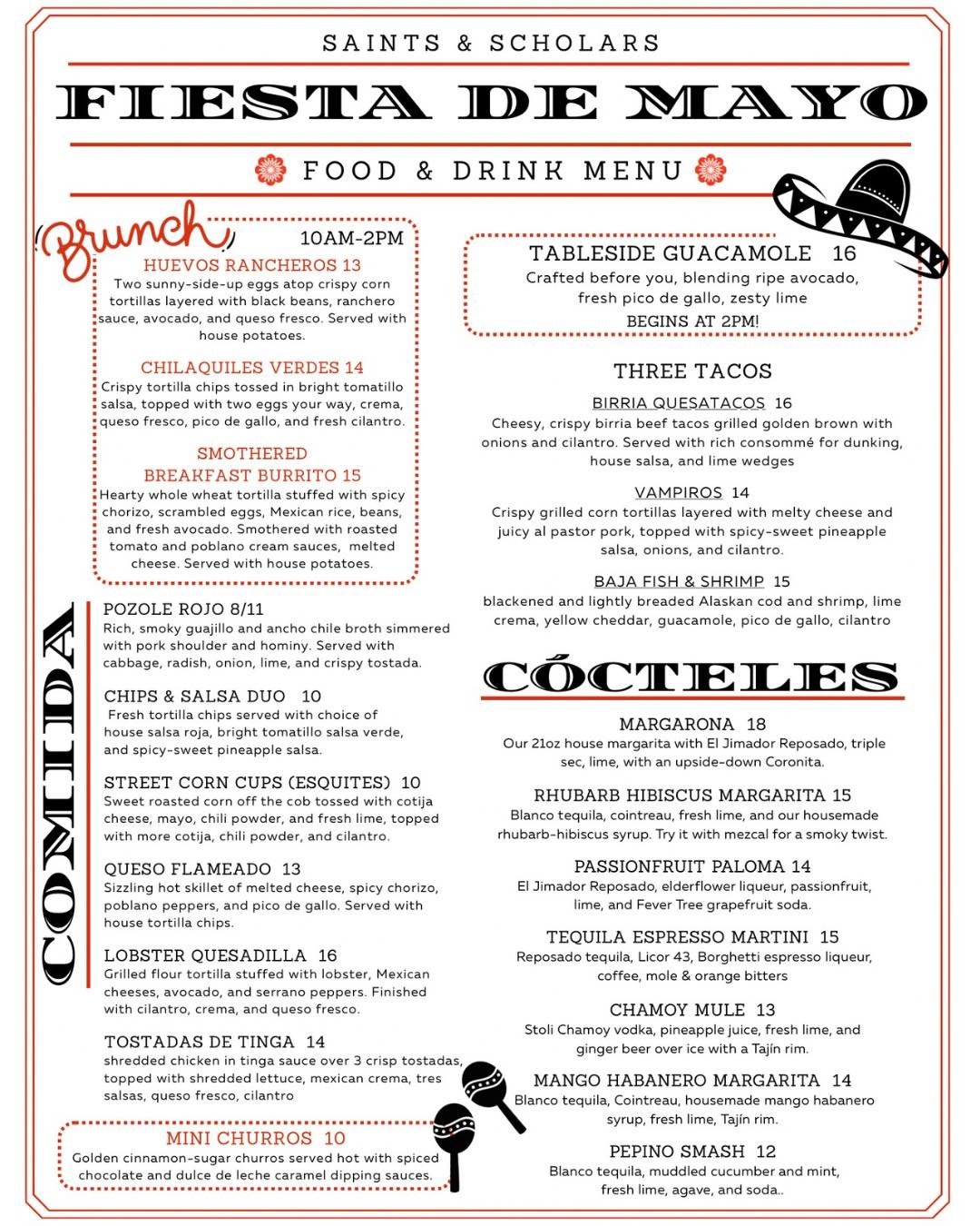 We know we’re Irish, but we’re not a one-trick pony—Our Fiesta de Mayo is happening this Sunday and we’re going all out! Brunch is 10am–2pm, and the rest kicks off right after. We’ve been sneaking tastes all week a