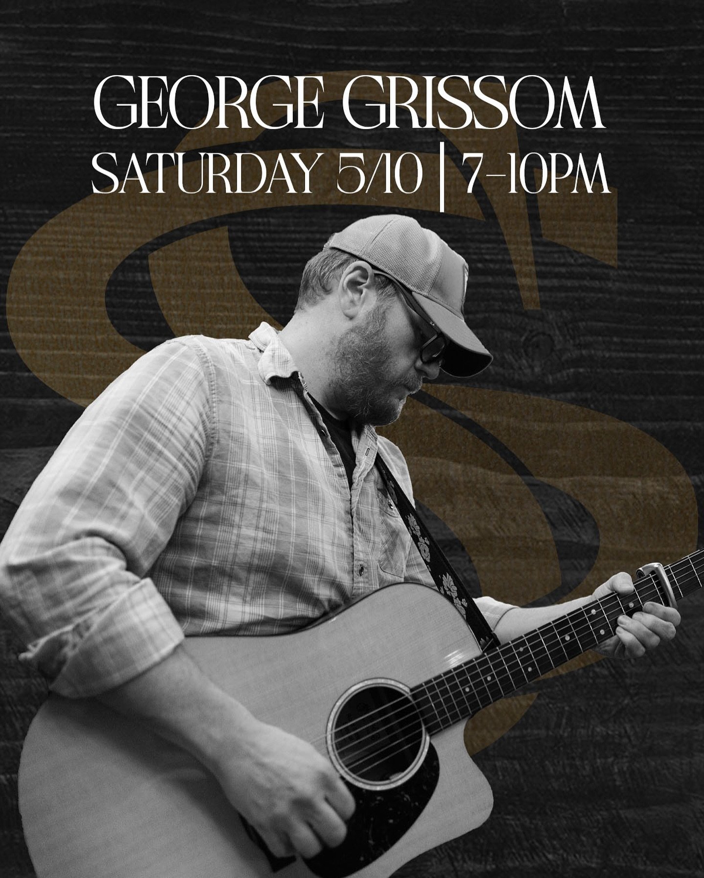This week we have George Grissom, Saturday 5/10 from 7-10pm!
With a guitar, drum pad, loop pedal, and serious talent, George creates a wall of sound that feels like a full band. Come see it happen live—no smoke, no mirrors, just great music!