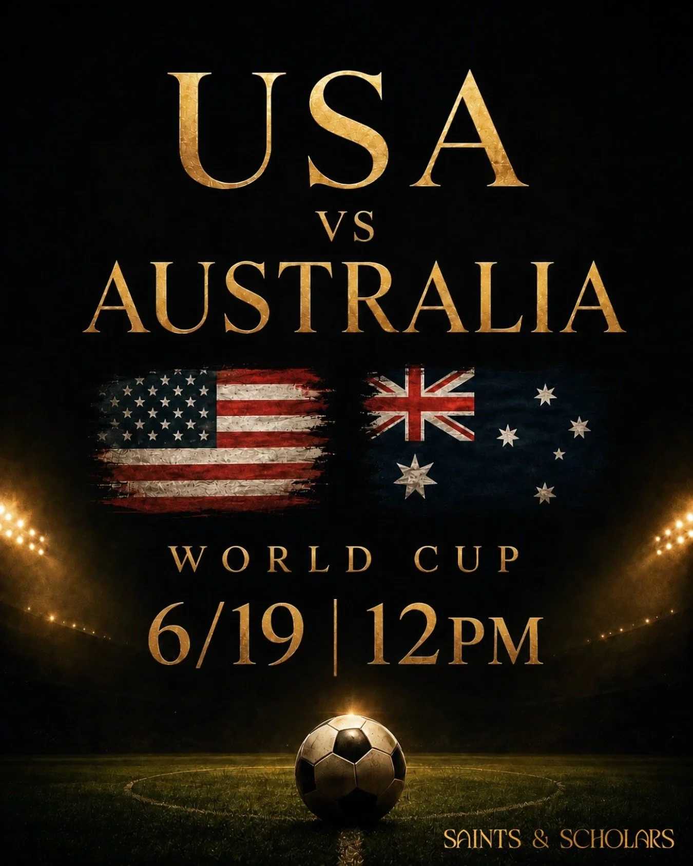 Doors open at 11:45 AM 6/19 so you can settle in before kickoff! The match will be on our big screen with sound, and Happy Hour will run during the game. Join us!
