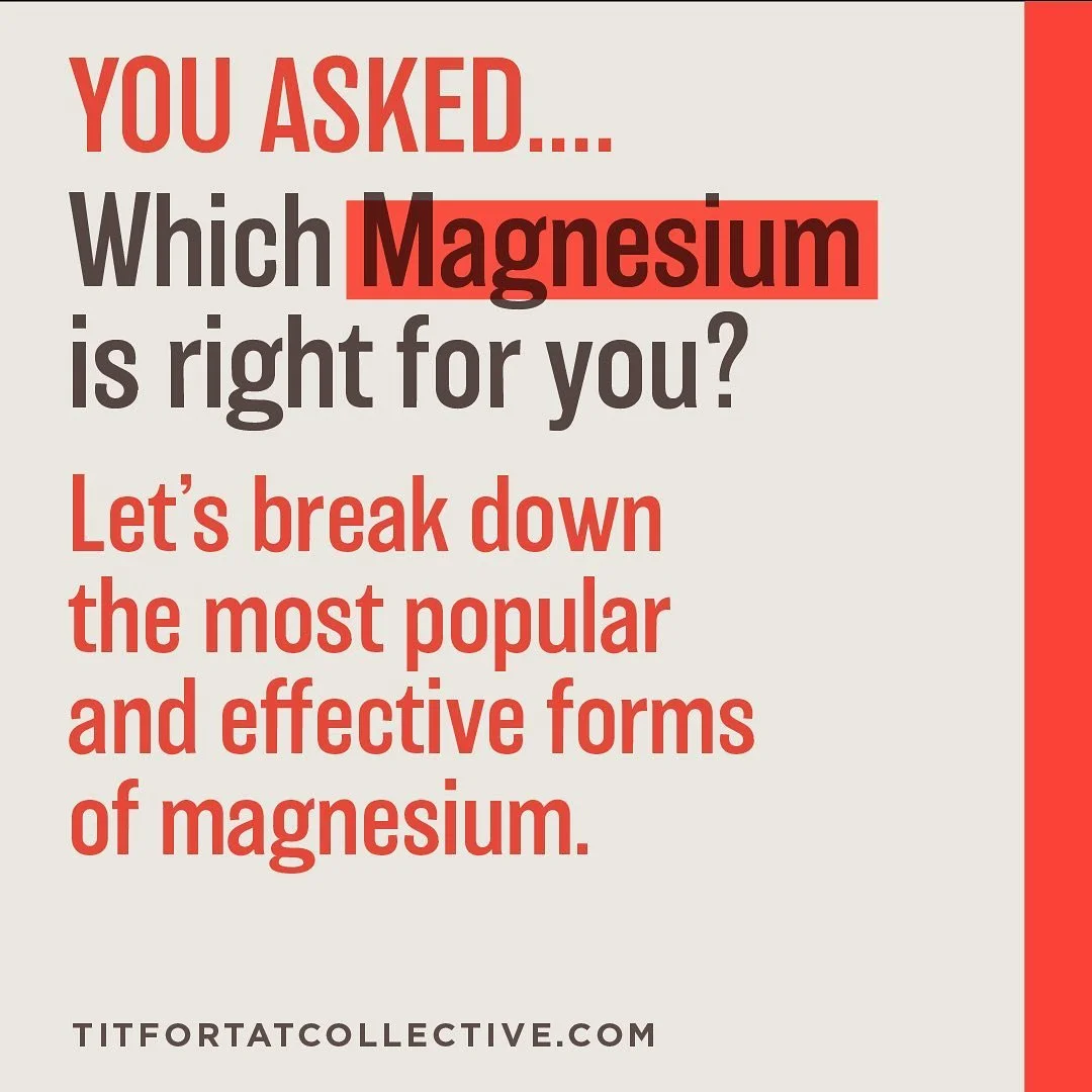 Y&rsquo;all asked for it! So many people messaged me with questions about all of the different forms of magnesium and which might be the best choice for you and your family. So here&rsquo;s the run down of the ones I&rsquo;m most aware of&hellip; I w