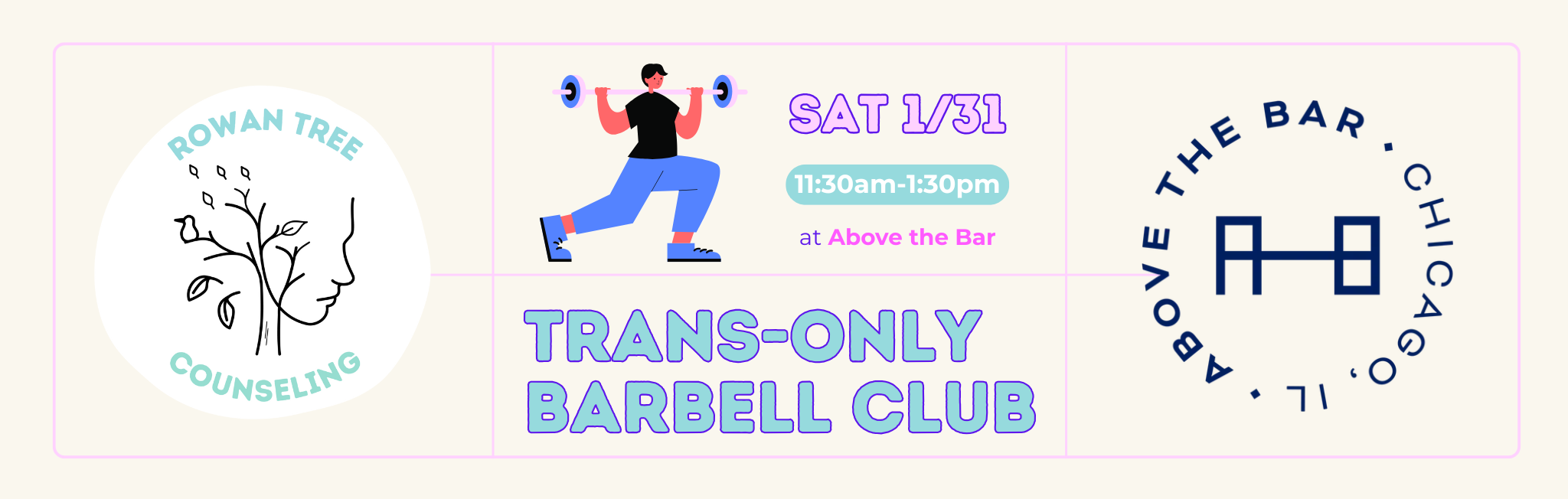 Trans Barbell Club with Above the Bar: Squats!