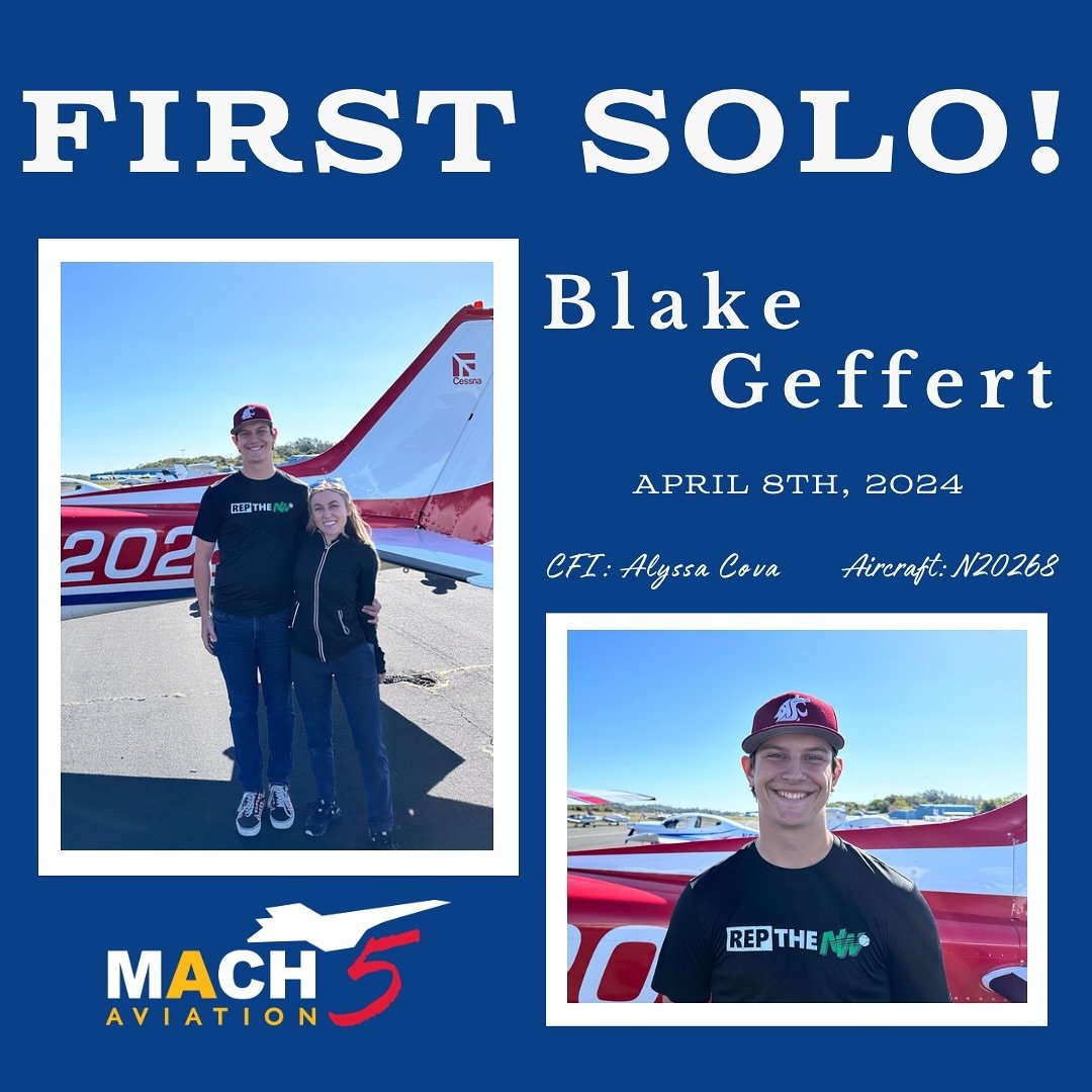 Congratulations Blake! We&rsquo;re so proud of you 🎉✈️
&bull;
&bull;
&bull;
#avgeek #aviation #plane #airport #first #firstsolo #student #pilot