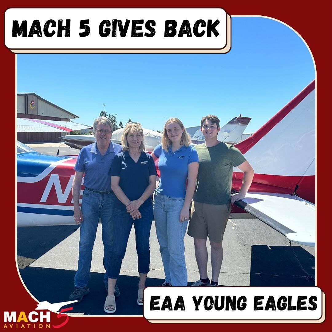 Last weekend Mach 5 donated a pilot and aircraft to the @eaa Young Eagles event put on by our local chapter 526. In addition to flying, members of the Mach 5 team helped out on the ground. We are honored to be apart of the KAUN community, and we hope