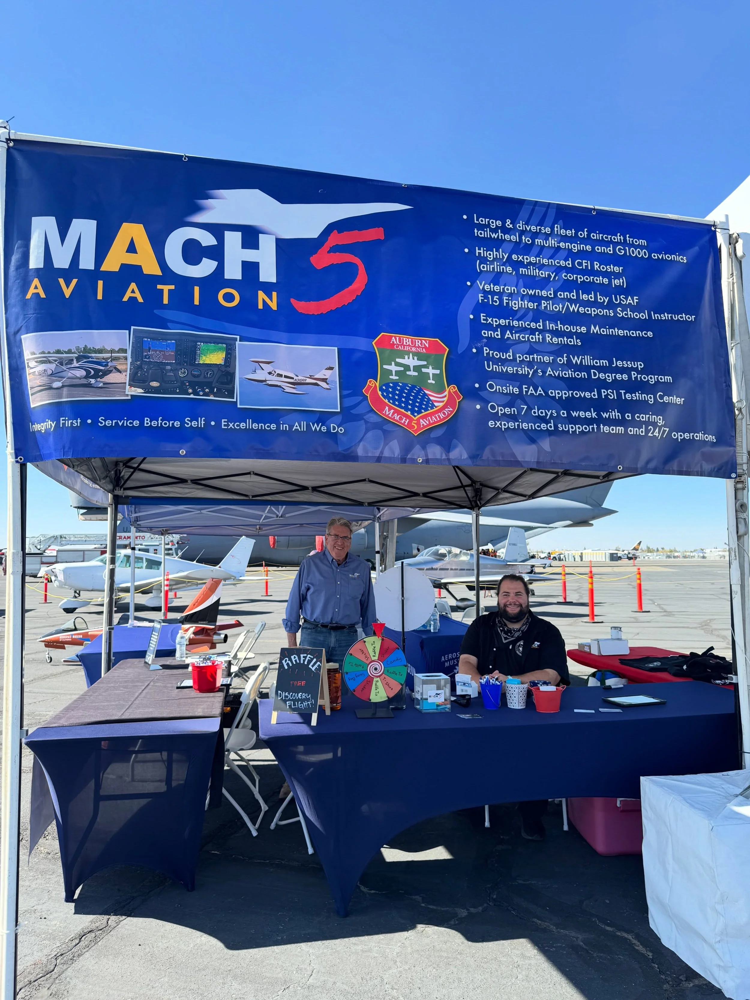 Mach 5 Aviation had a great weekend meeting you all at the @capitalairshow ! Thank you to everyone who stopped by to chat. We can&rsquo;t wait for next year!! 

Missed our booth? Want to start flight training? Give us a call! 
📞 (530) 889-2000

#air
