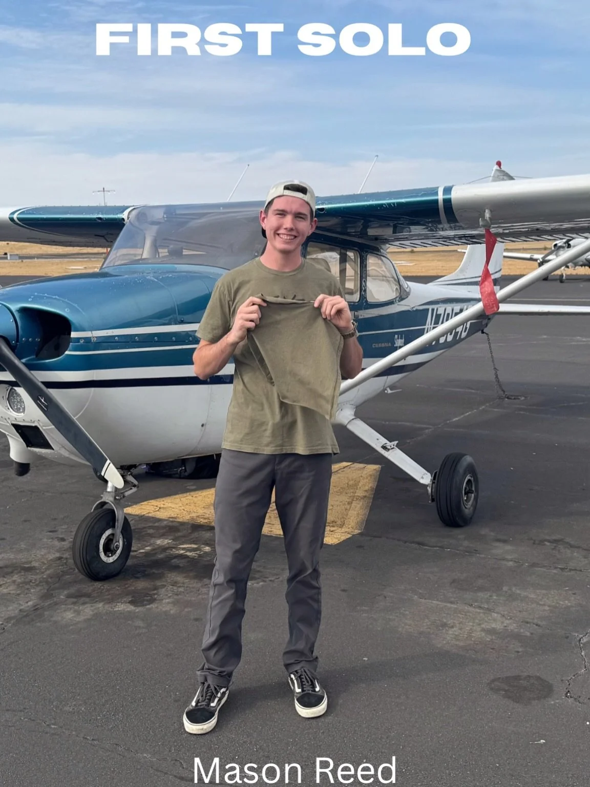 Congratulations Mason on your first solo! ✈️

#pilot #learntofly #california #studentpilot #flightschool
