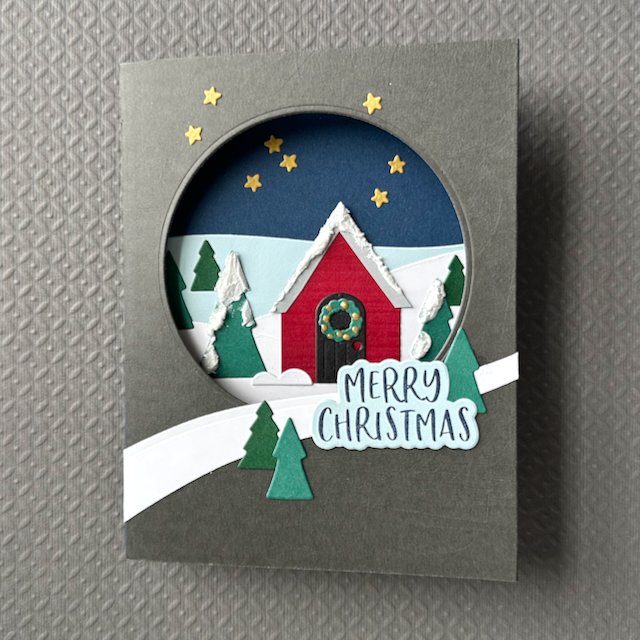 Taking a card beyond: Concord & 9th Snowy Scene