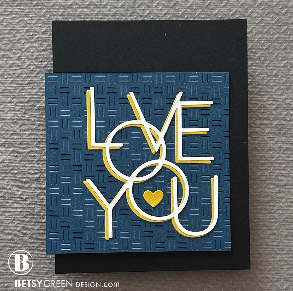Lined Love You Card