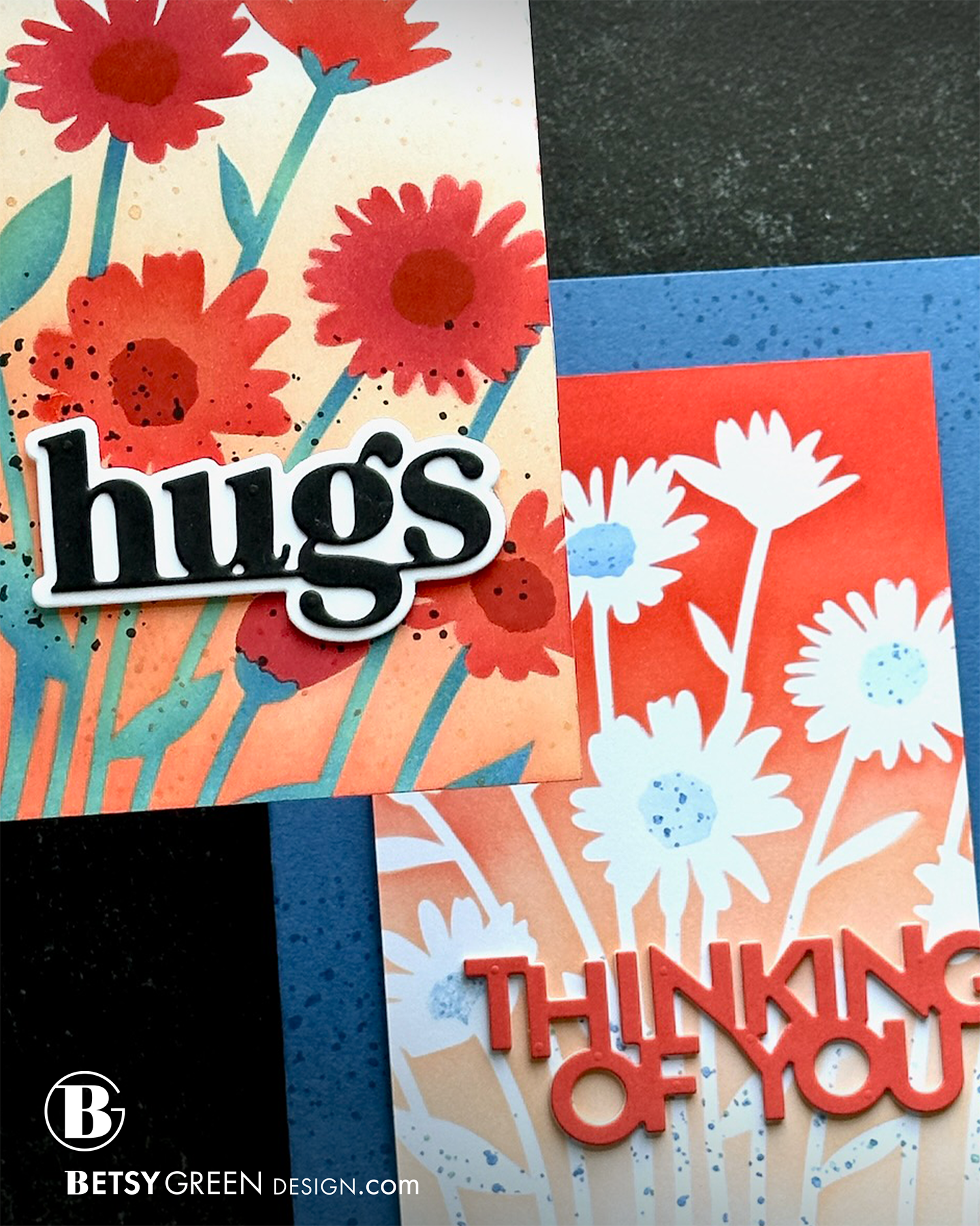 Two Variations with A Stencil & Stamp Set