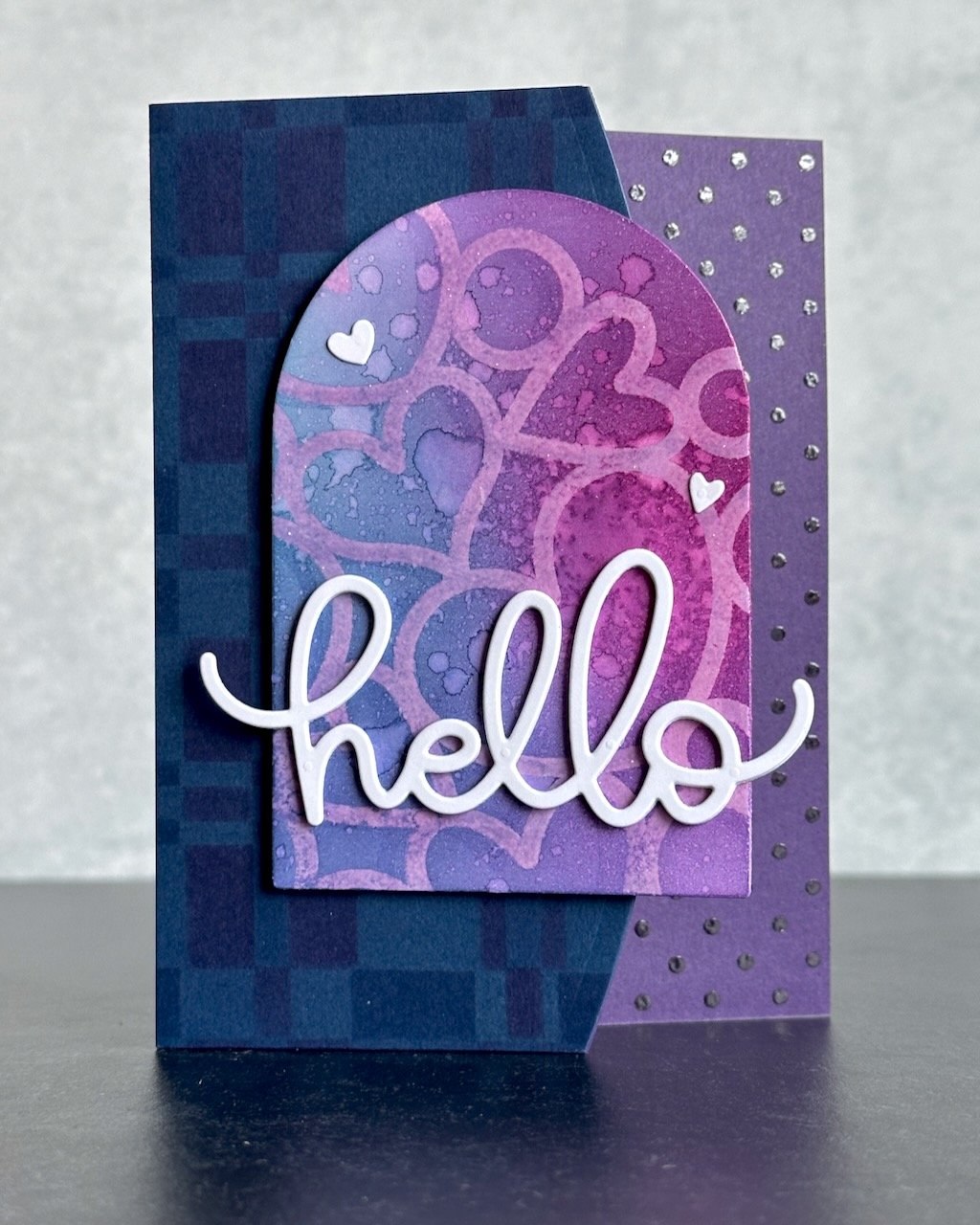 Stenciling Hearts &amp; Mixing Patterns