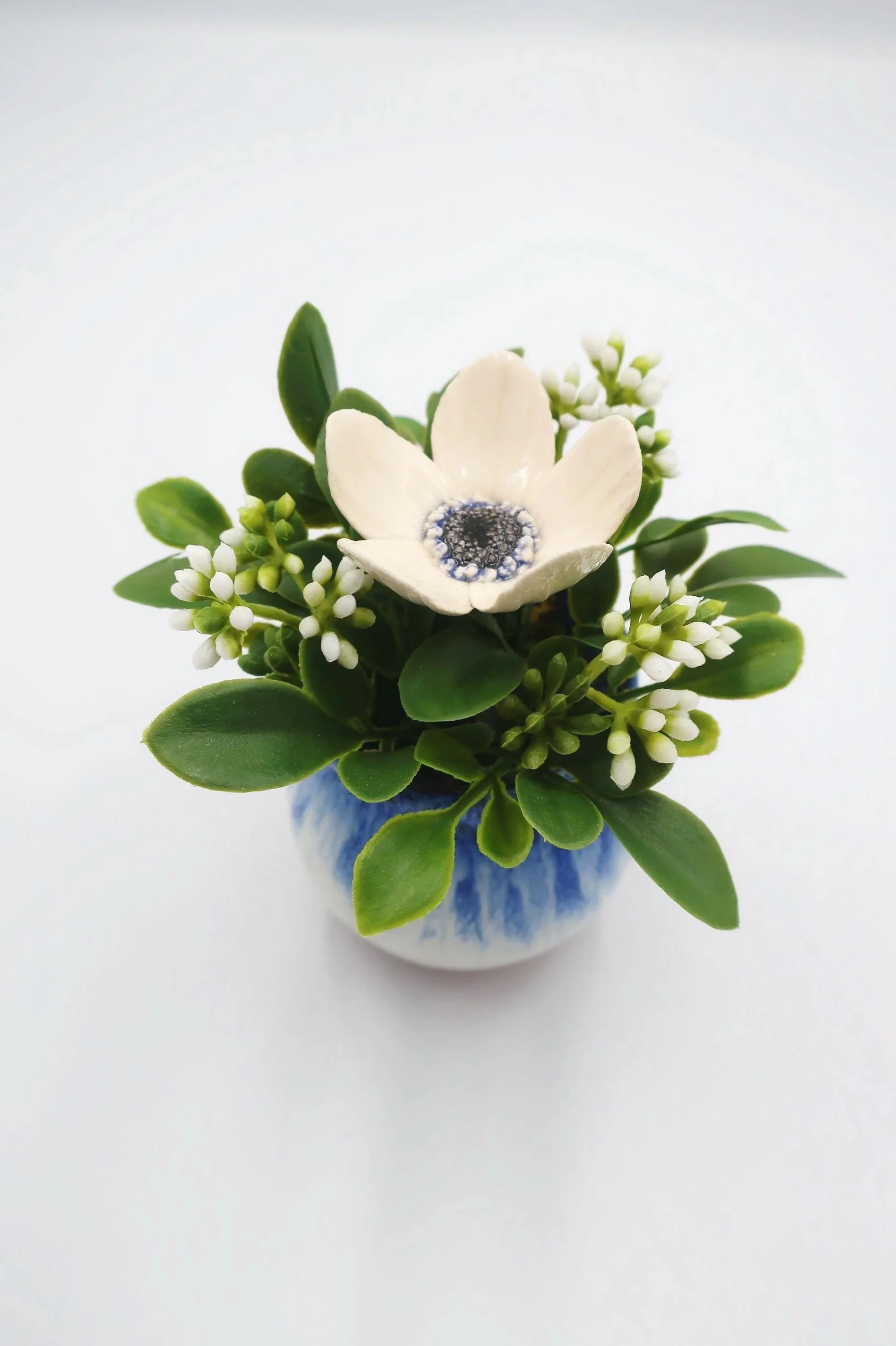 White & Blue Arrangement