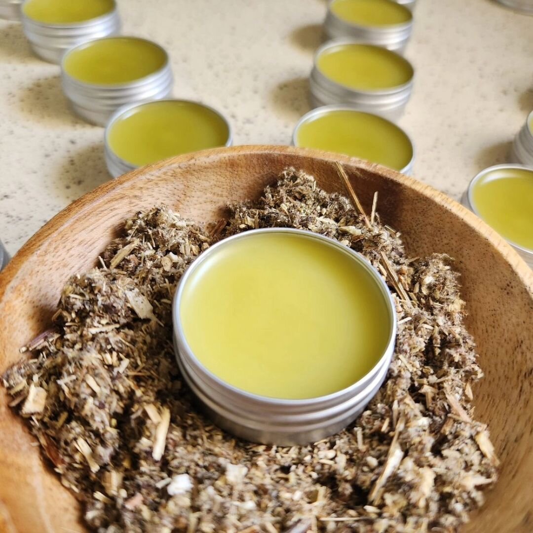 I'm getting very excited about our Balms &amp; Salves workshop a week from today... I opened up 2 more spots because the yield from the infused oils was generous!
🌿 
We'll be exploring the applications (medicinal and magical) of wax-based topicals, 