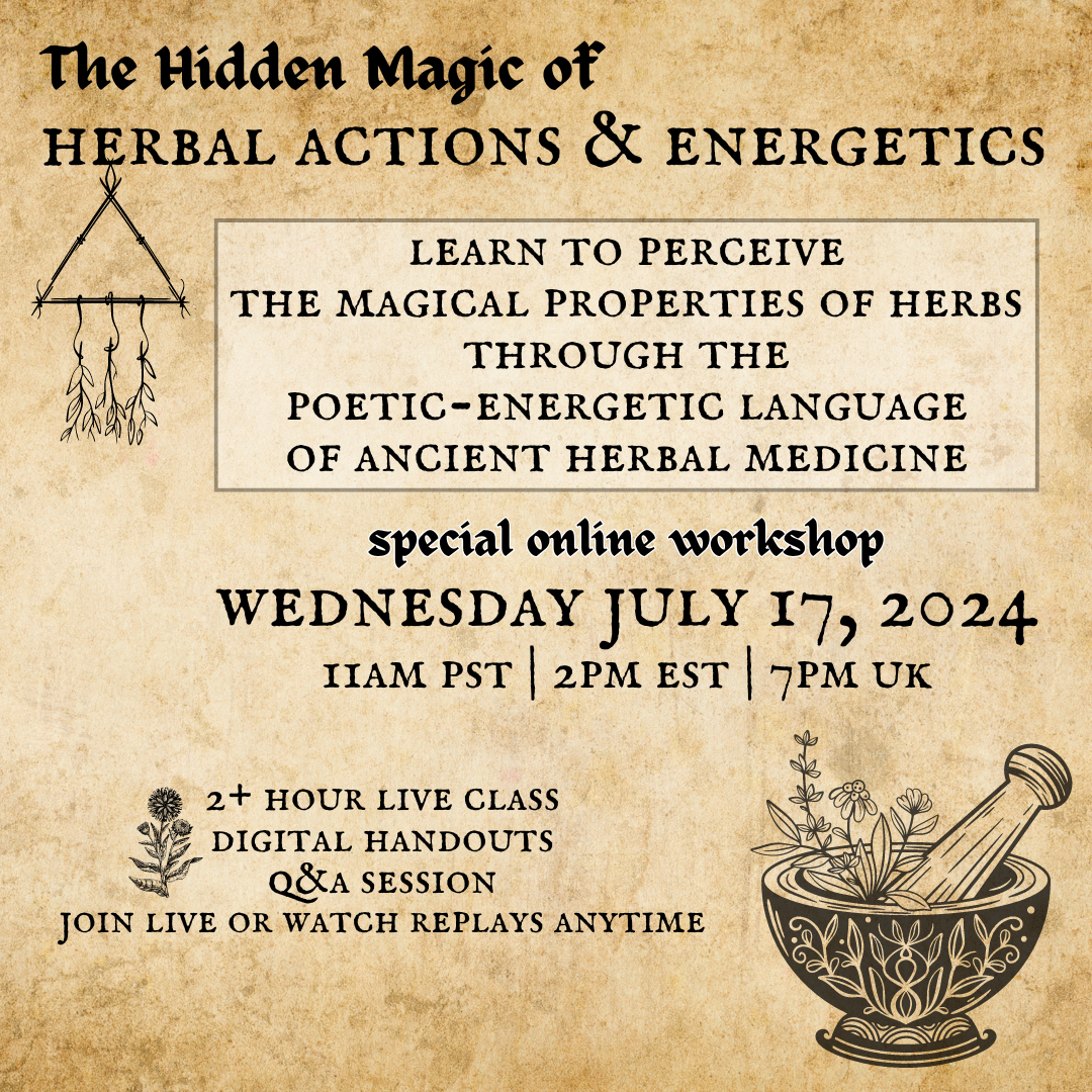 The Magic of Herbal Actions & Energetics