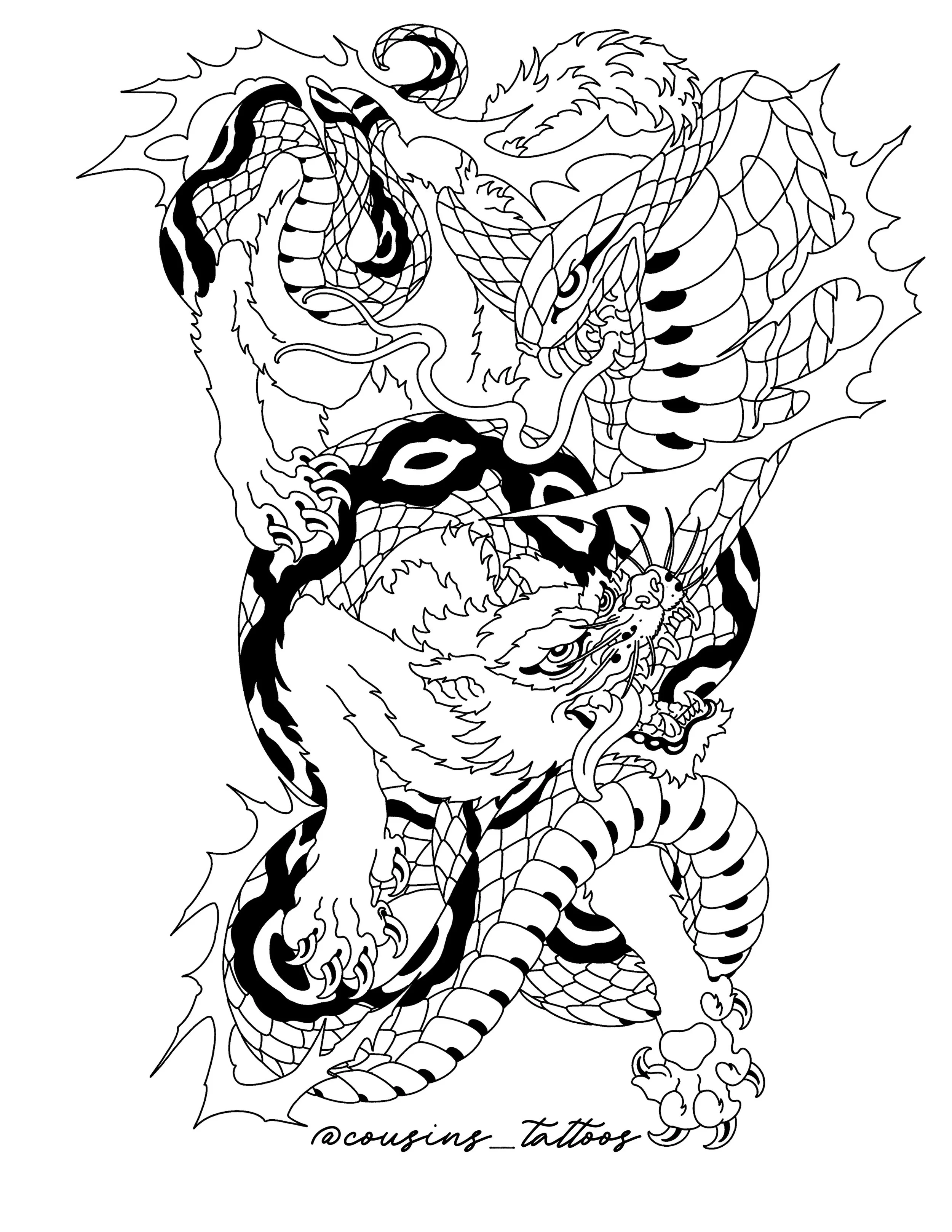 Cobra and Wolf Battle Backpiece Concept