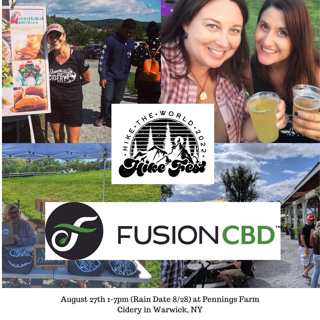 @fusioncbd has a full spectrum of CBD products in gummy, tincture, and topical&nbsp;forms! Stop by their Hike Fest booth this Saturday from 1-7pm @penningsfarmcidery to learn more about how Cannabinoids/Terpenes can improve your life. 

Don&rsquo;t m