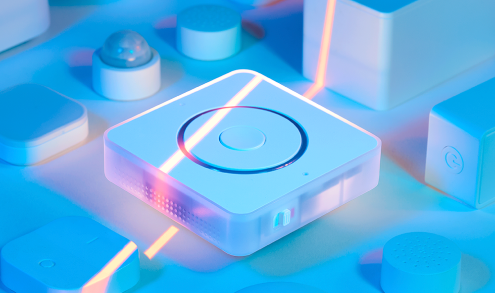 Futuristička slika novog Home Assistant Voice Preview Edition hardvera