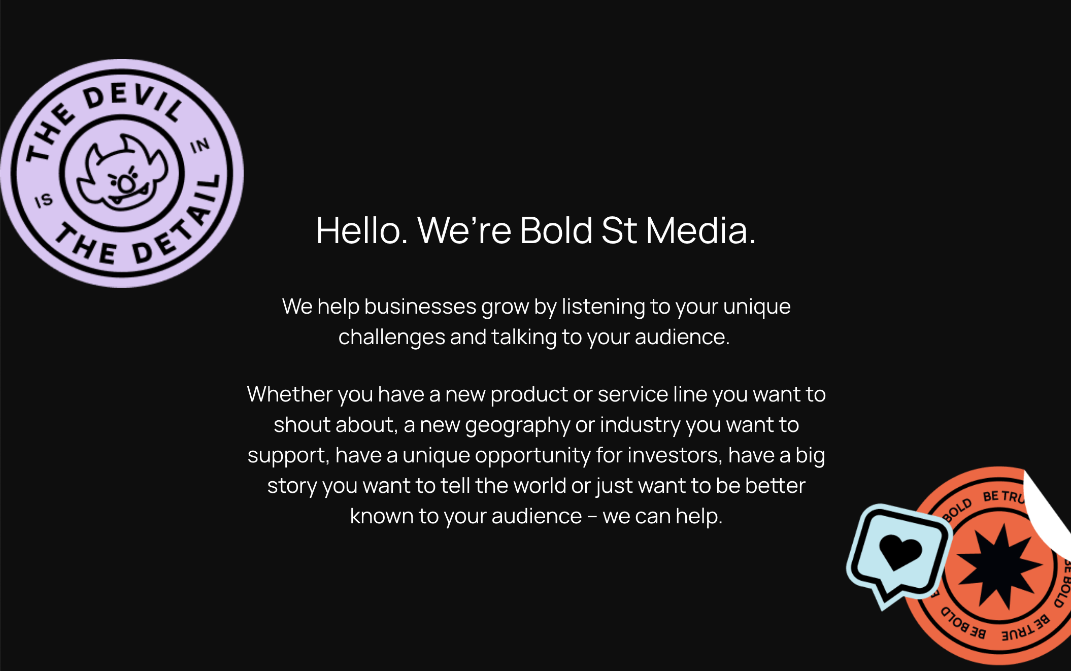 Bold St Website Refresh