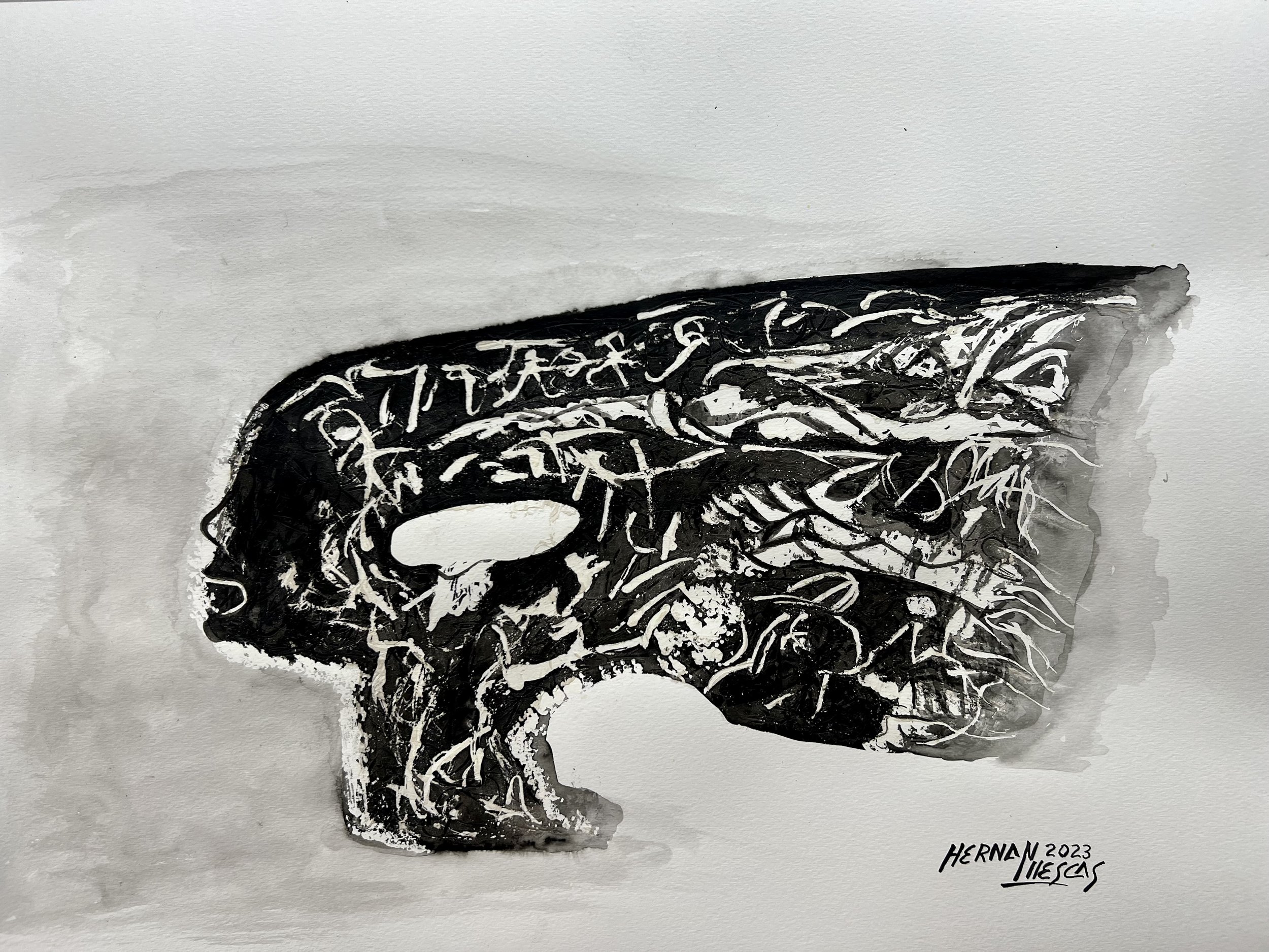 Artificial Intelligence - Original Ink Painting