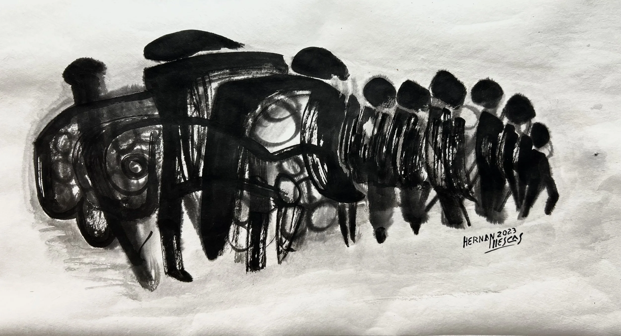 Characters - Original Ink Paintings