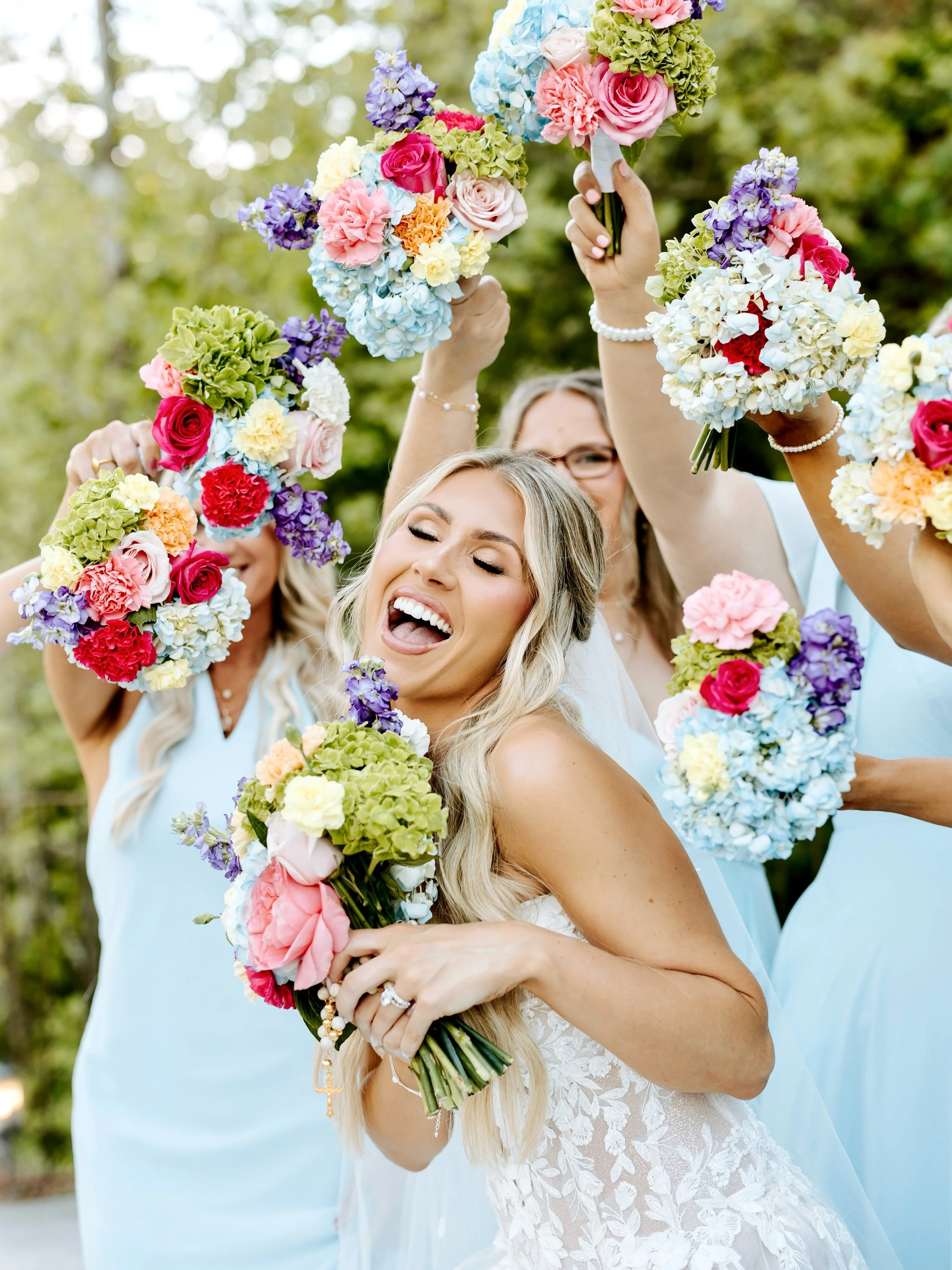 The allure of Waterstone is something you have to see to believe: a waterfall, waterfront views, towering timber details, and endless beauty around every corner. ✨ Alysa and Cole&rsquo;s wedding day was the perfect blend of romance, color, and pure j