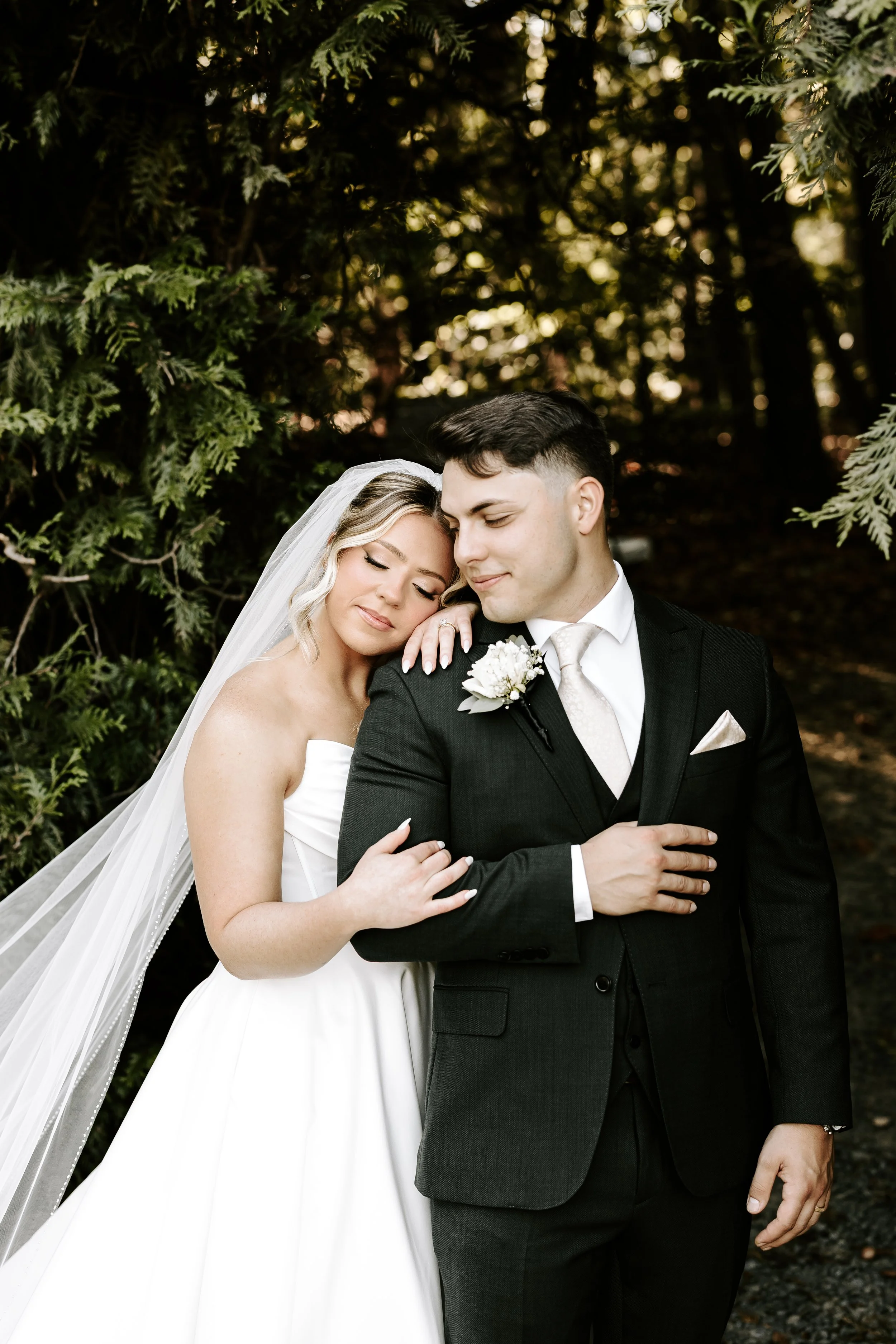 Romantic and timeless wedding photography of a couple in Asheville and Charlotte North Carolina