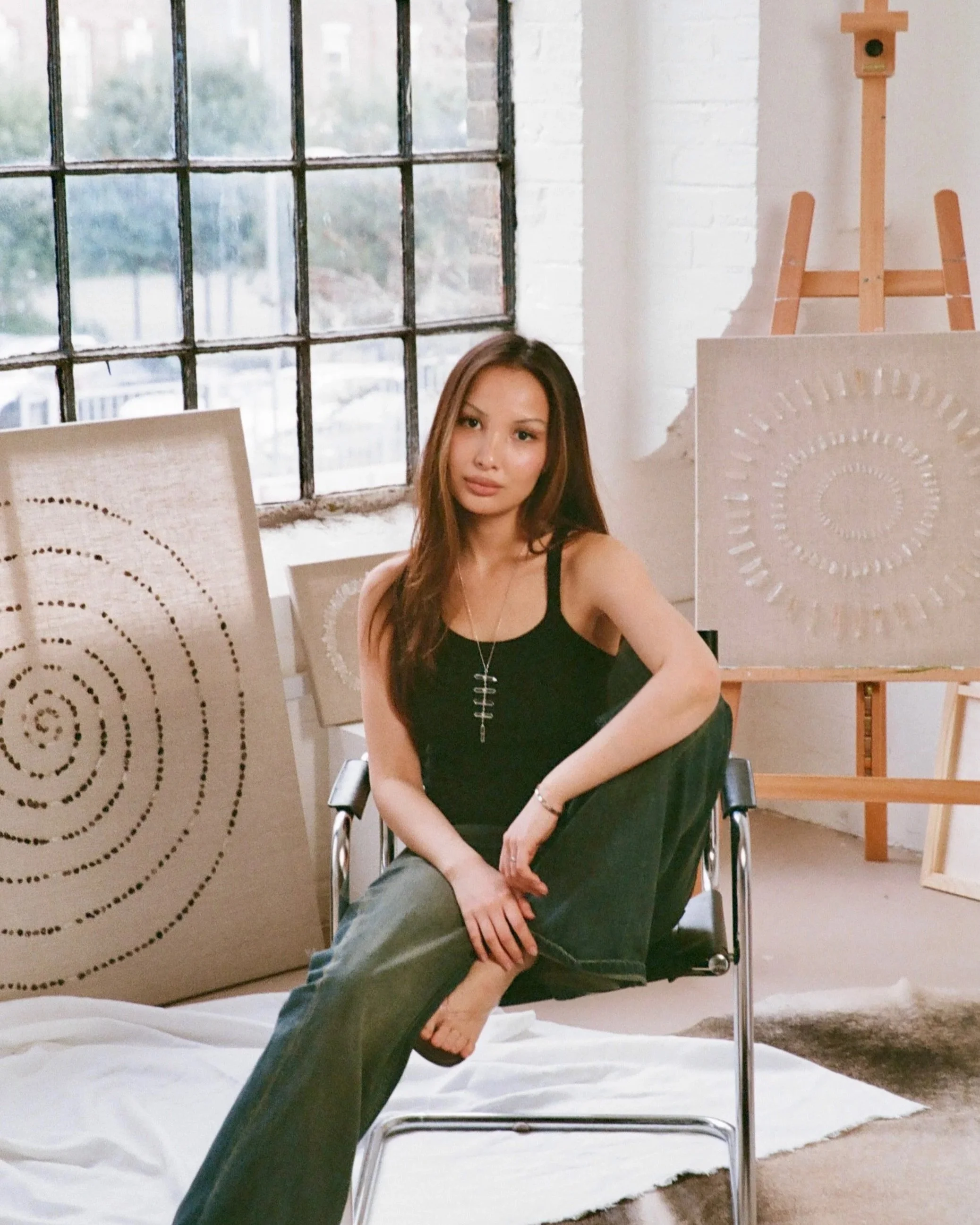 PAINTING AS MEDITATION AND CONNECTION: GENEVA ARYSTAN ON EXPLORING ANCESTRAL HERITAGE, COLLECTIVE MEMORY, AND SPIRITUALITY