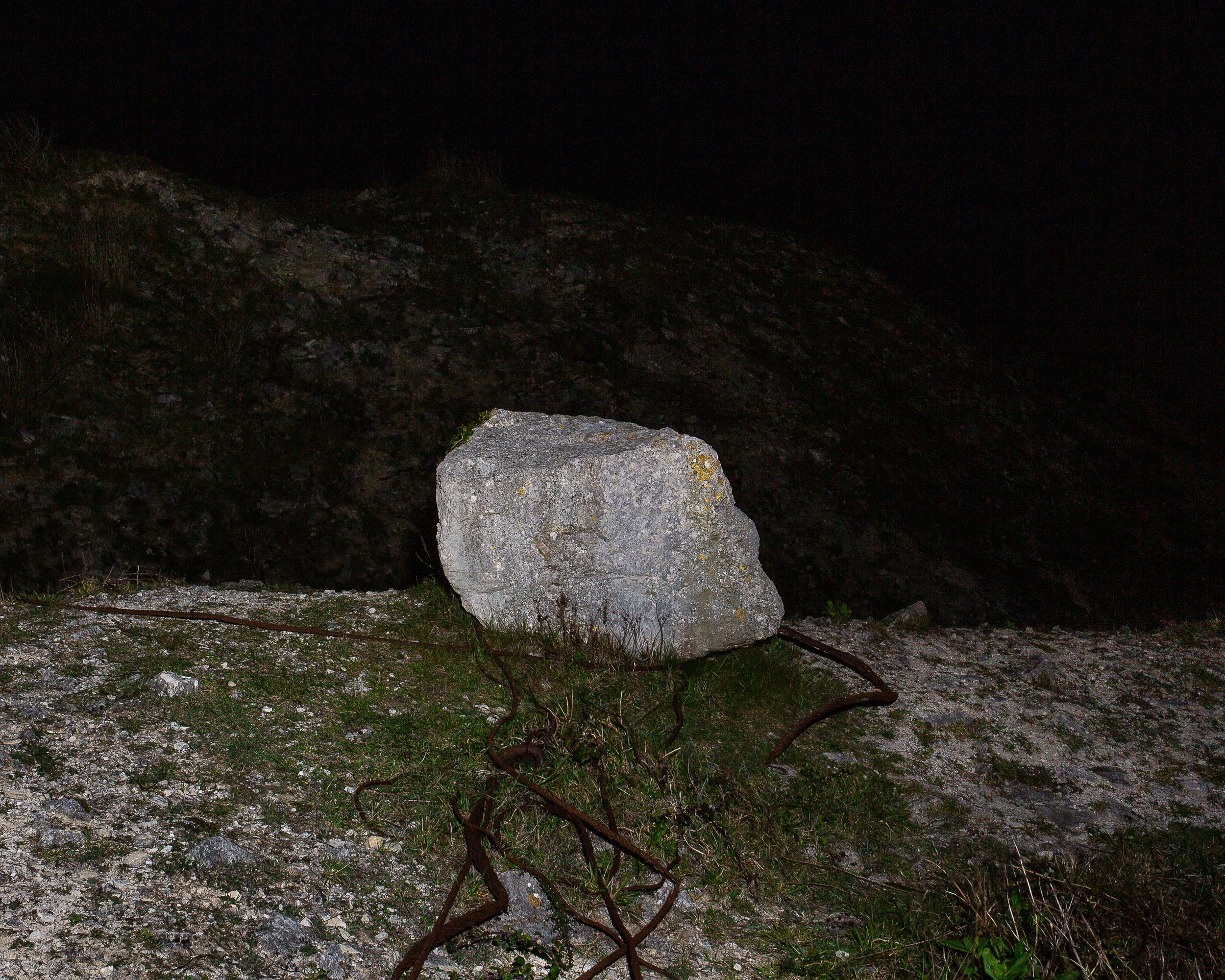 Nocturnes - Boulder with Wire 2 (Quarry).jpg