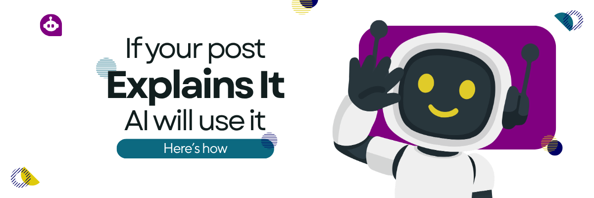 If you post explains it AI will use it Heres how