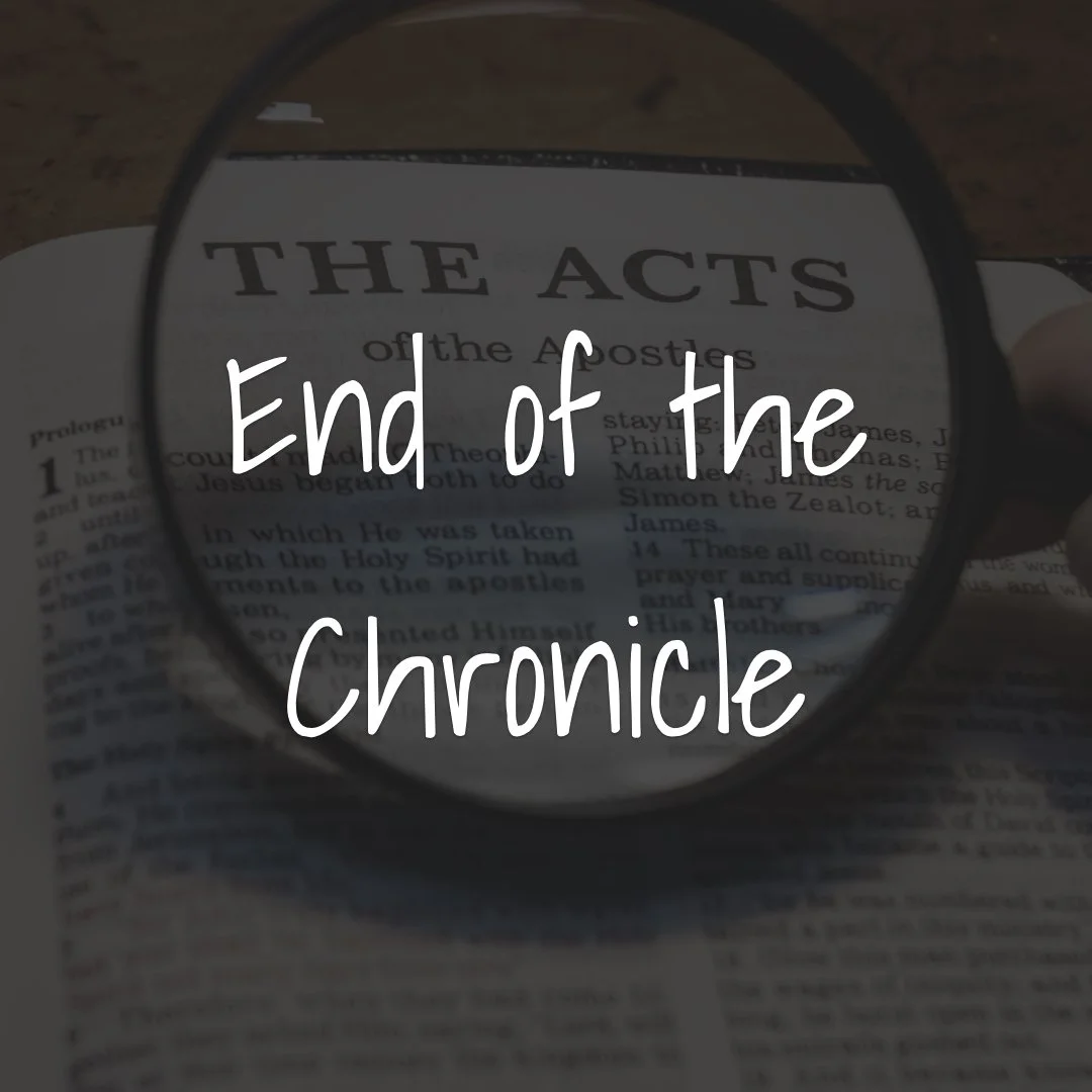 End of the Chronicle