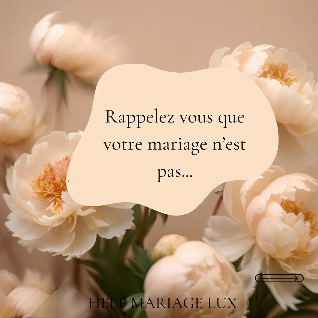 💍 Rappelez-vous que votre mariage n&rsquo;est pas&hellip;

1️⃣ Une comp&eacute;tition
Votre mariage n&rsquo;a pas besoin d&rsquo;&ecirc;tre plus cher, plus grand ou plus &ldquo;Instagrammable&rdquo; qu&rsquo;un autre ✨

2️⃣ Une validation sociale
Vo
