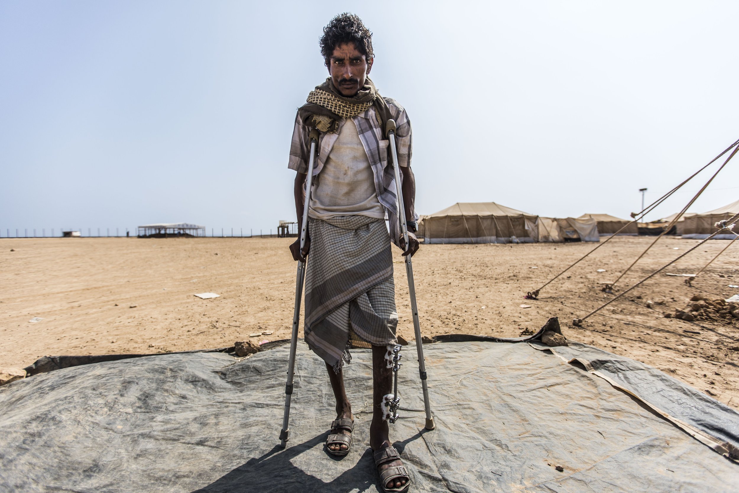 “I was given emergency treatment by a private doctor, but couldn't afford follow-ups. I thought of going to a public hospital inland, but I kept on hearing that medical facilities affiliated to the government could be hit any moment. I just couldn't 