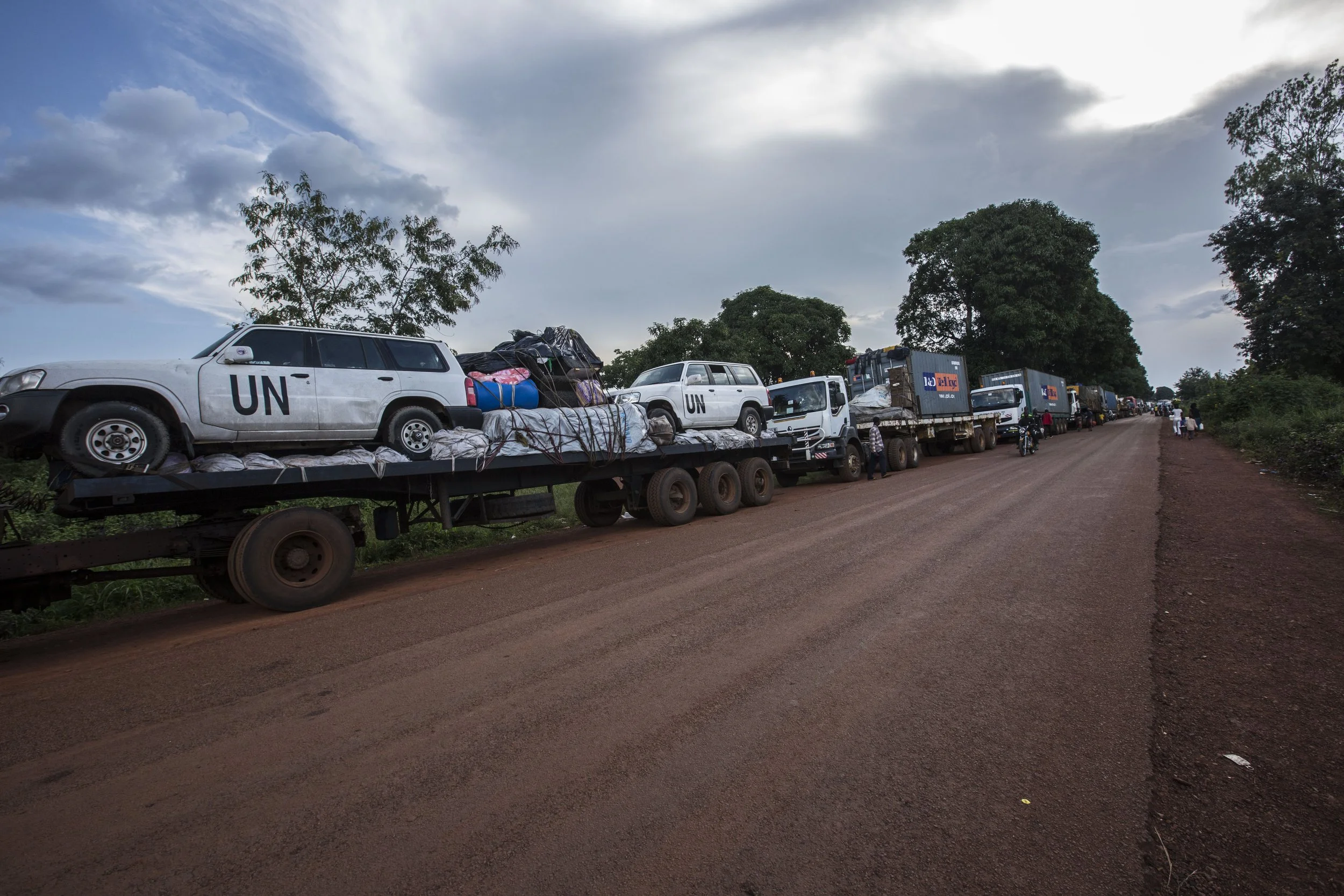 Due to a series of conflicts and violent skirmishes over the past ten years, the economy of landlocked CAR has come to a halt. The country's lifeline is mostly dependant on foreign aid. Most commercial supplies are delivered in escorted convoys from 