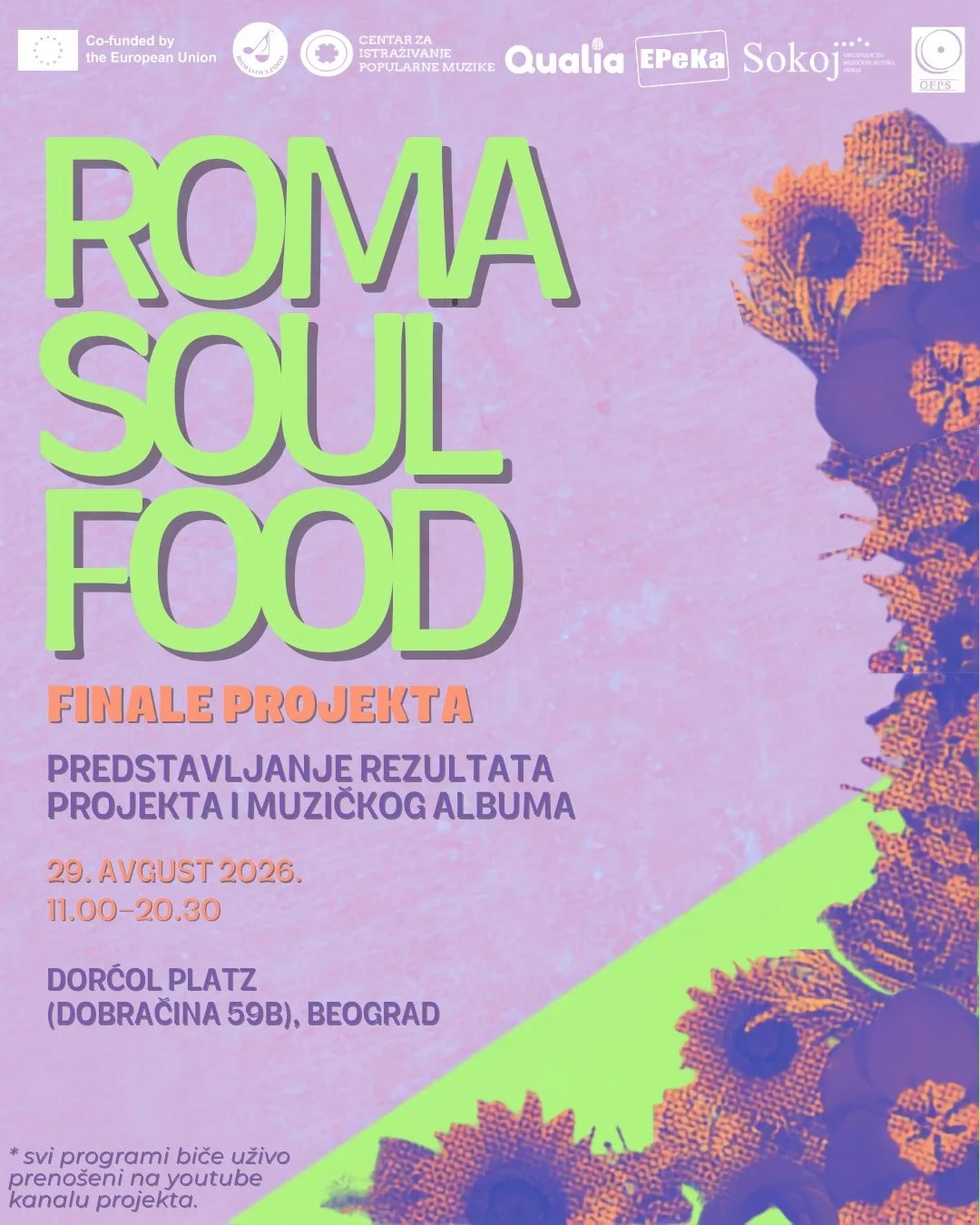 Roma Soul Food: Festival muzike, ukusa i savremene romske kulture u Dorćol platzu