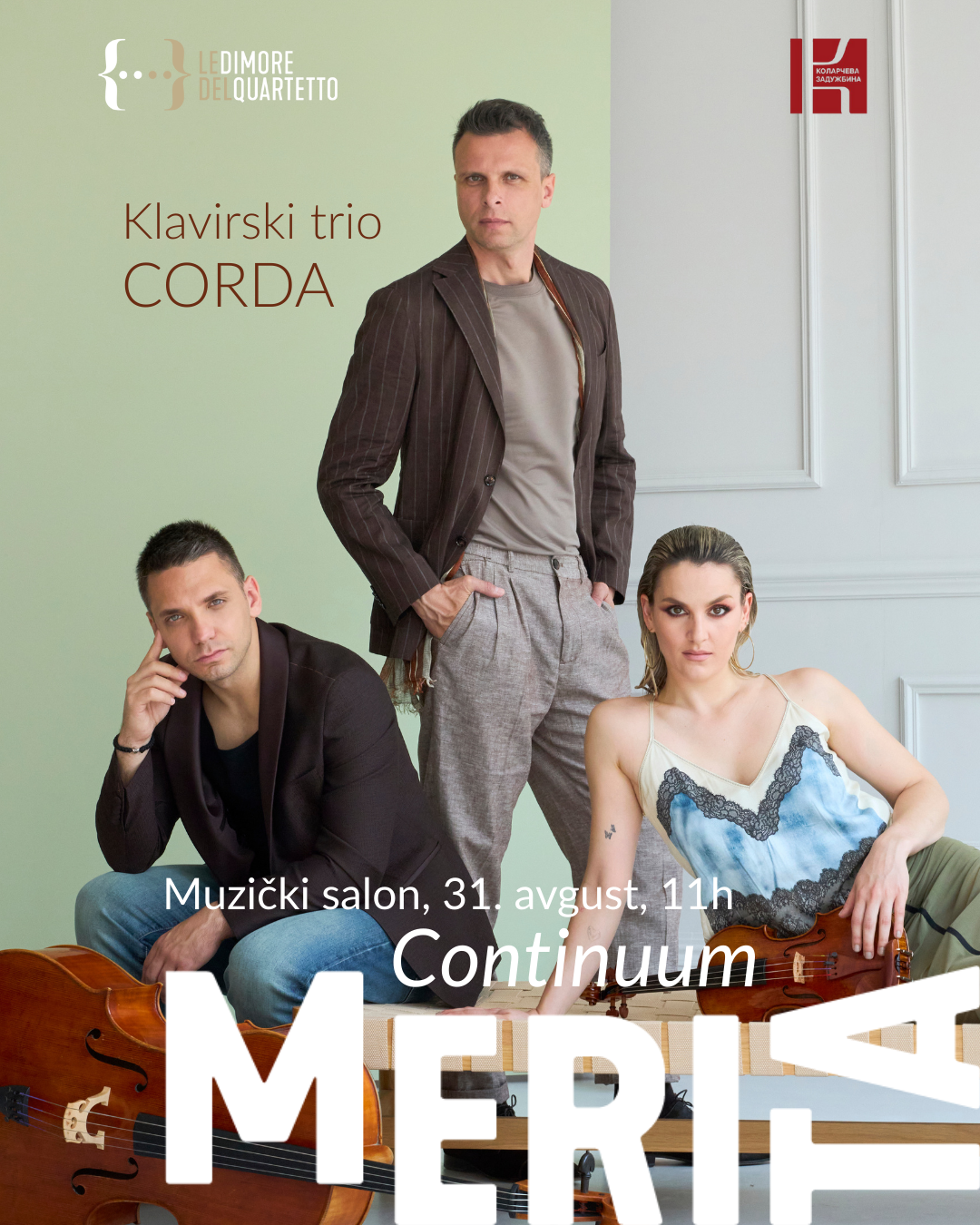 Koncert Continuum Klavirskog trija Corda u Kolarčevoj zadužbini
