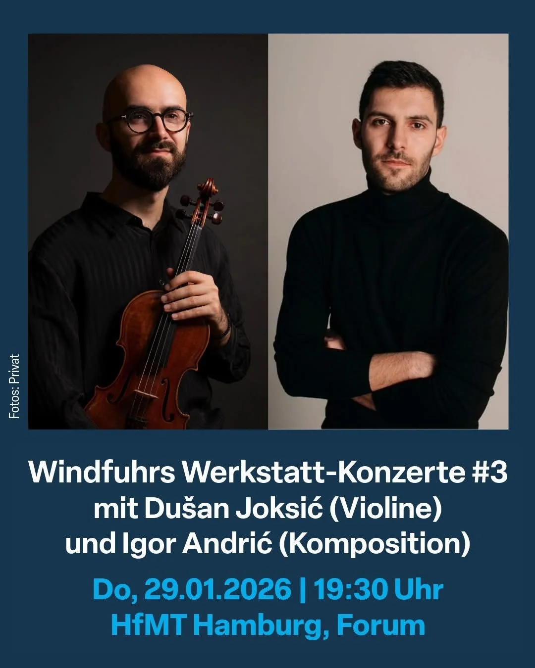 Večeras premijera Koncerta za violinu i orkestar Igora Andrića u Hamburgu 