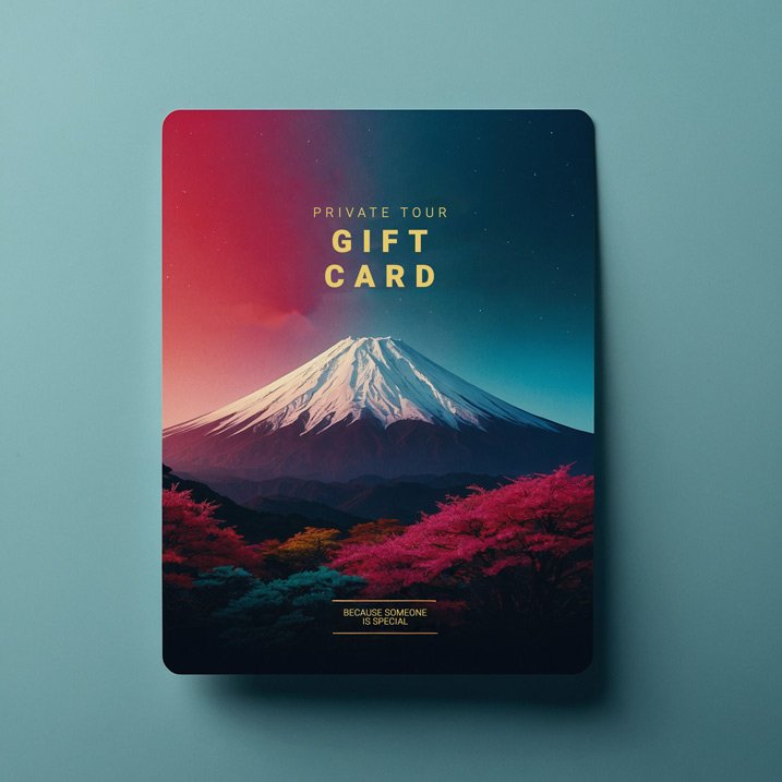 Gift card for an unforgettable tour experience, perfect for any occasion.