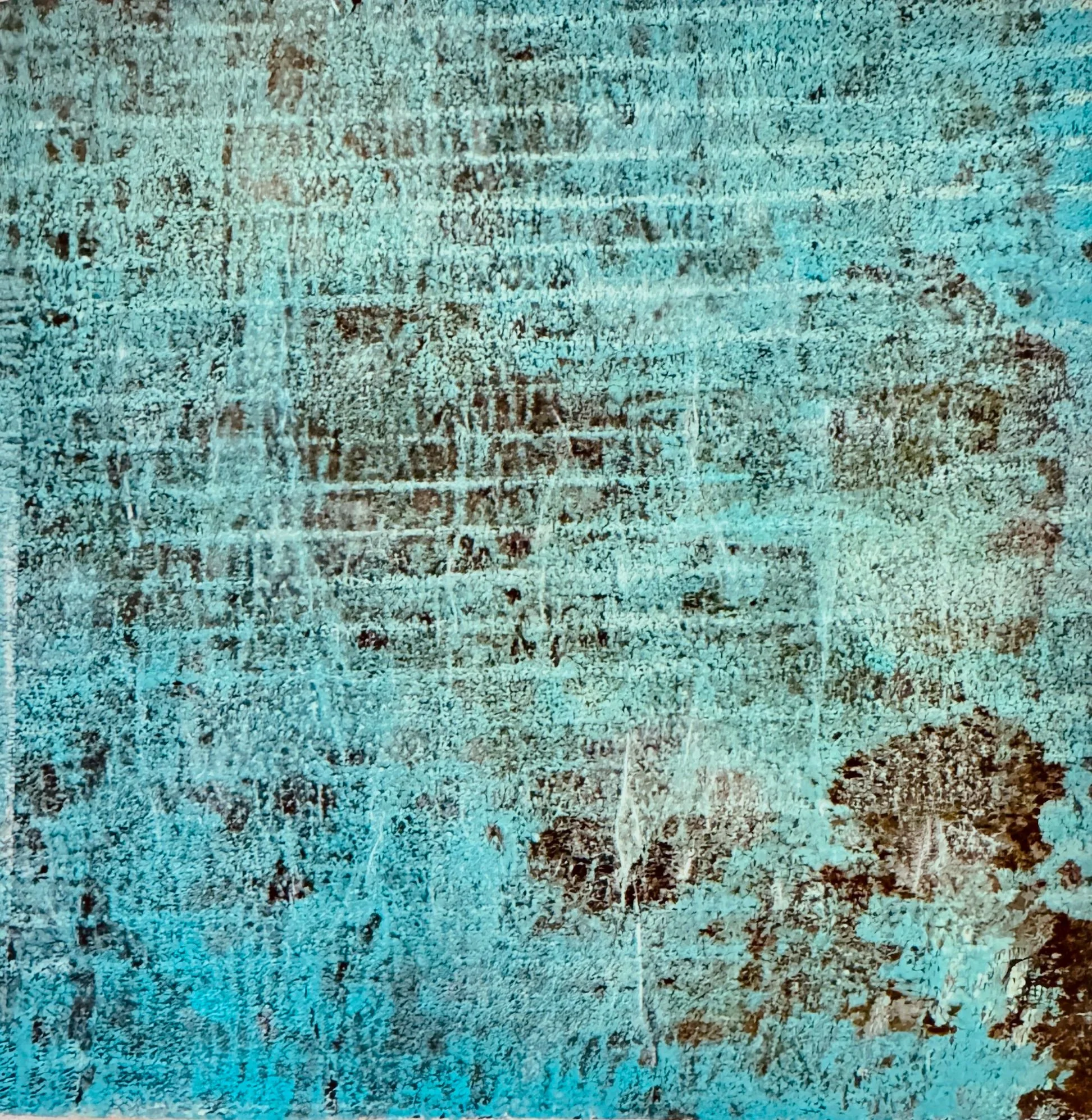 Gel Print paper on wood panel