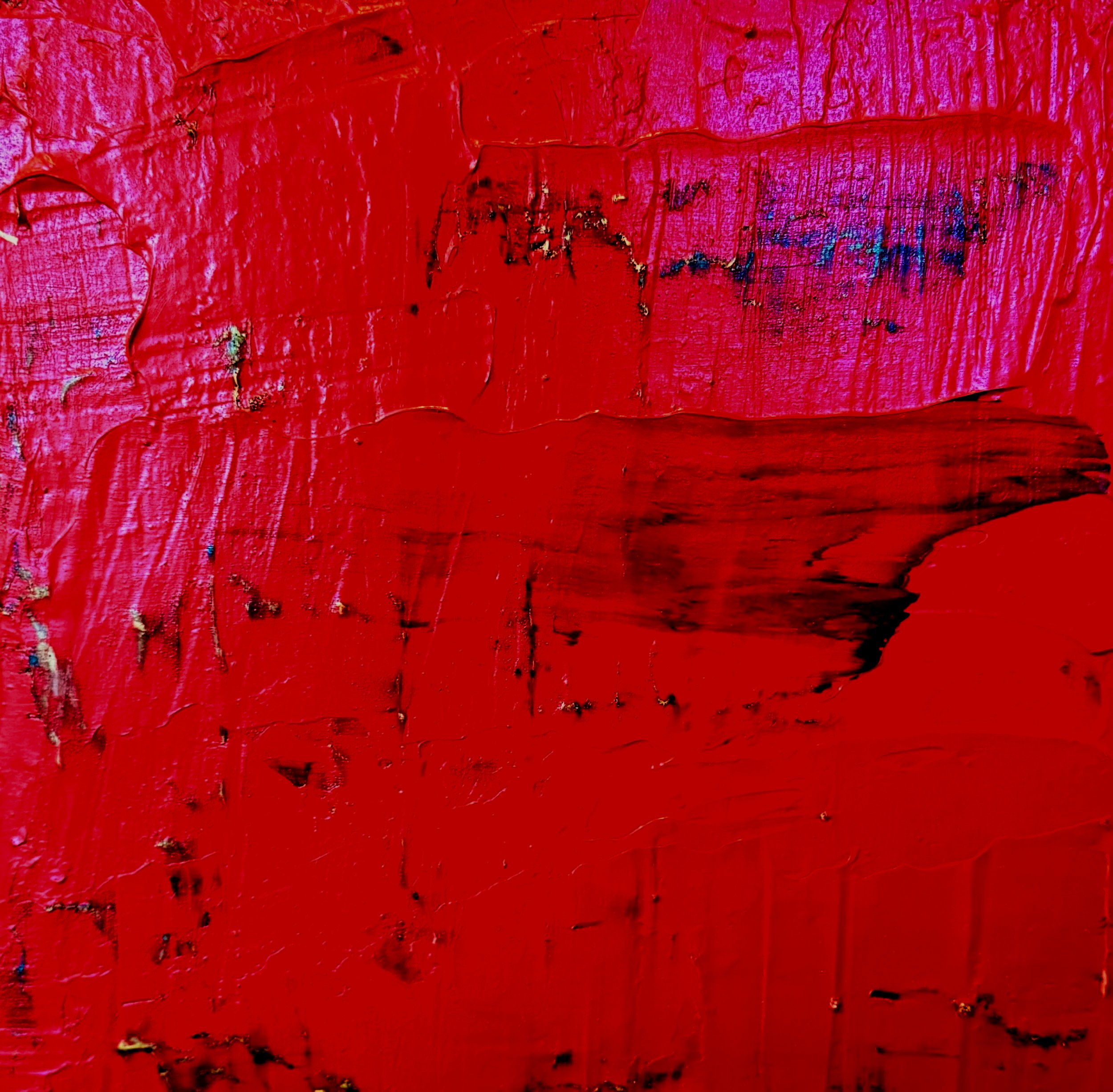 Abstract painting on wood panel