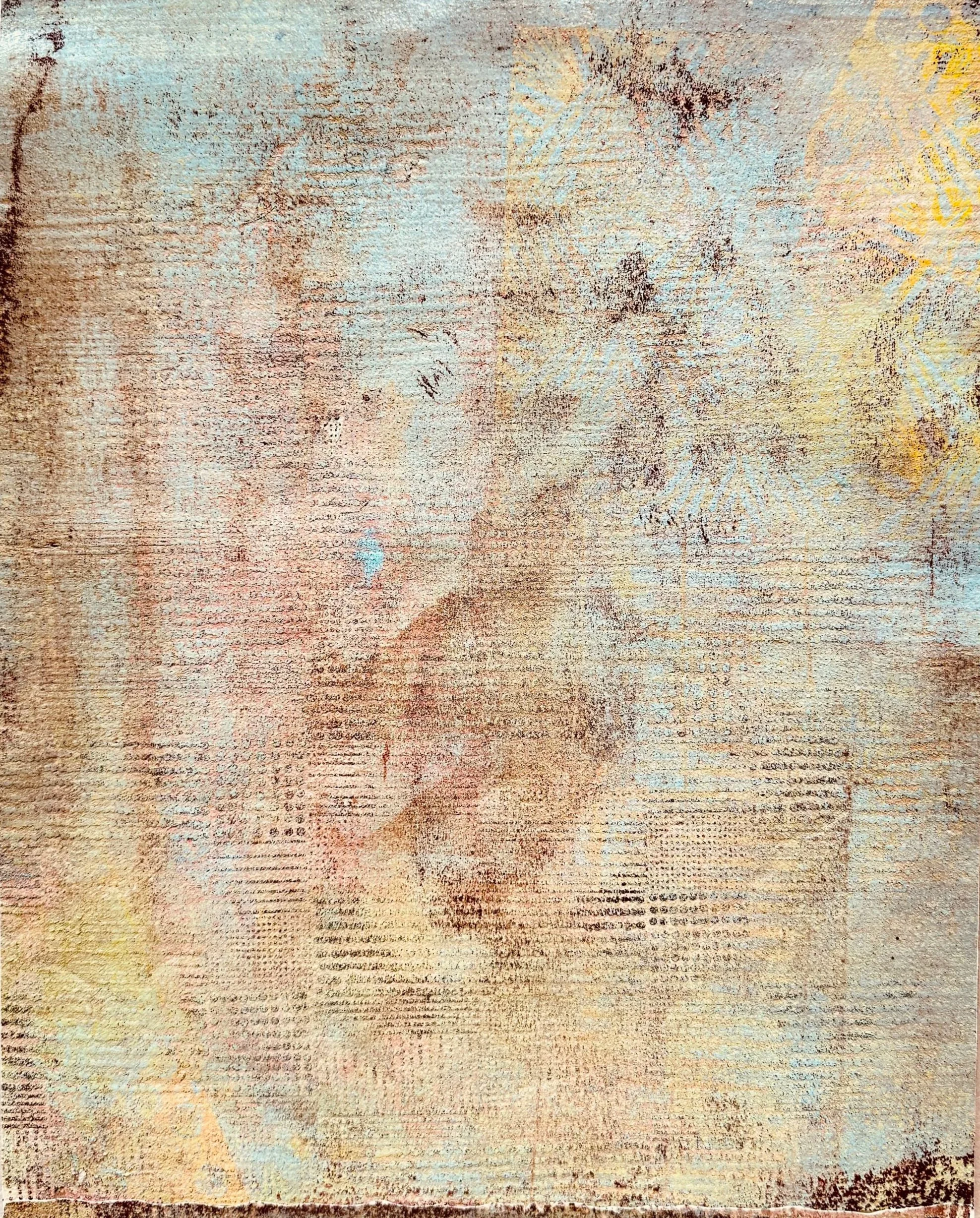 Abstract painting on paper